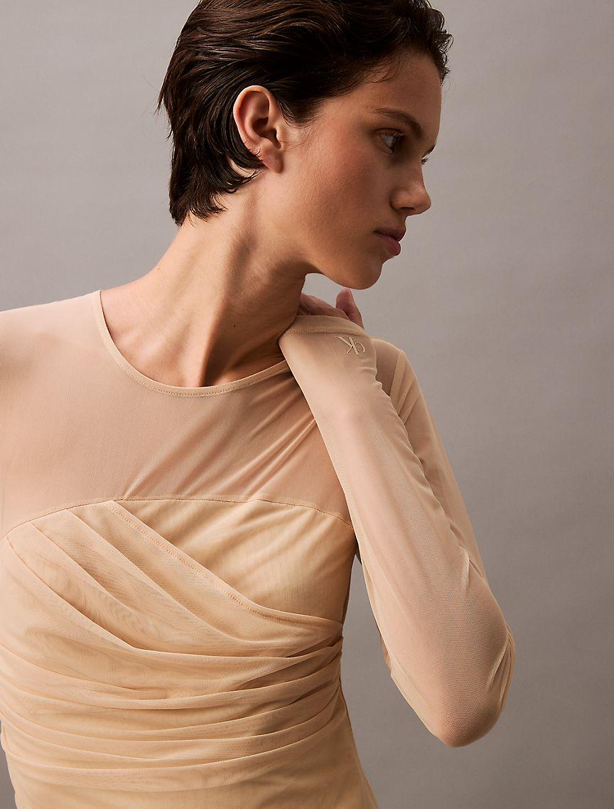 Layered Mesh Mini Dress Product Image