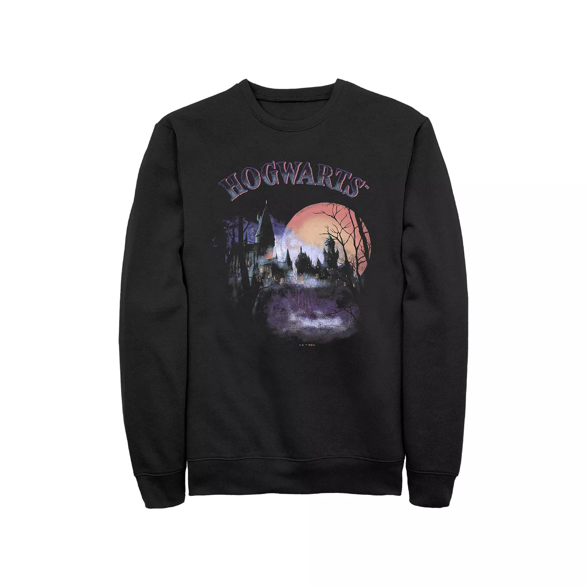 Men's Harry Potter HORRORGWARTS Graphic Fleece, Size: XL, Black Product Image