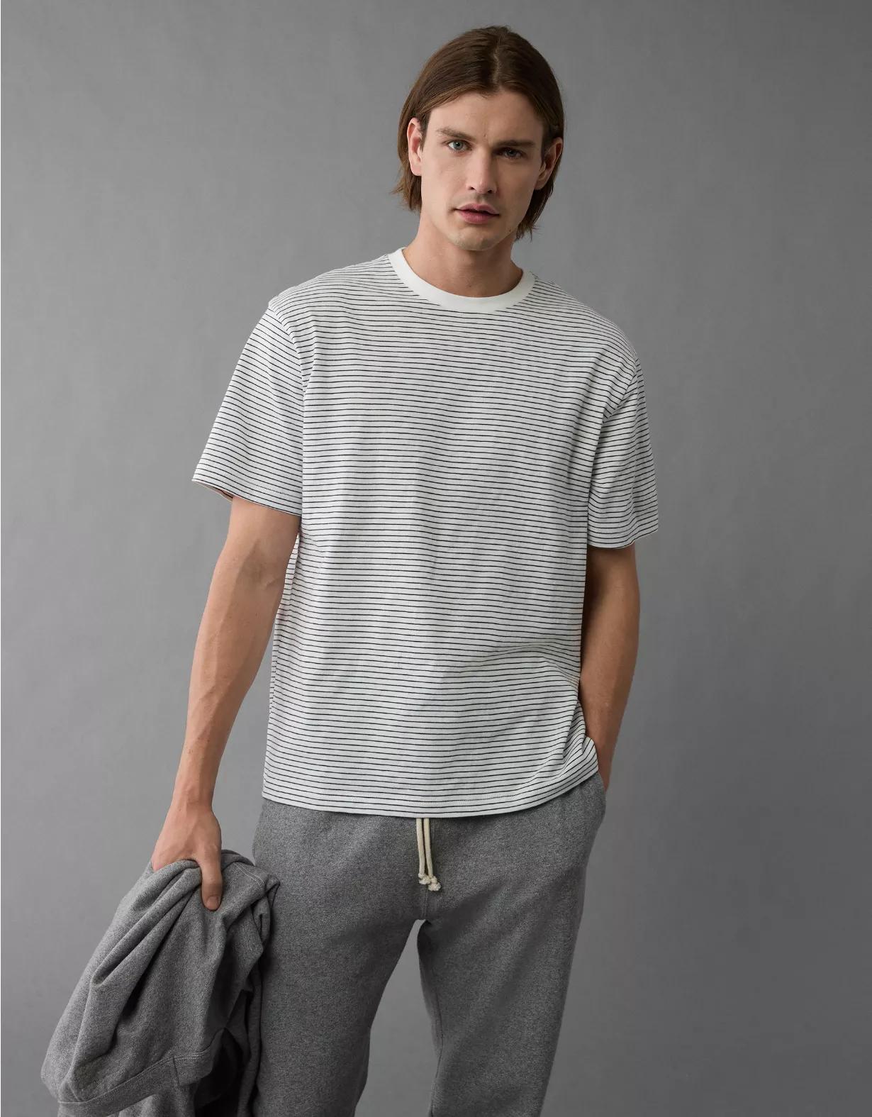 AE Striped Slub Lounge T-Shirt Product Image