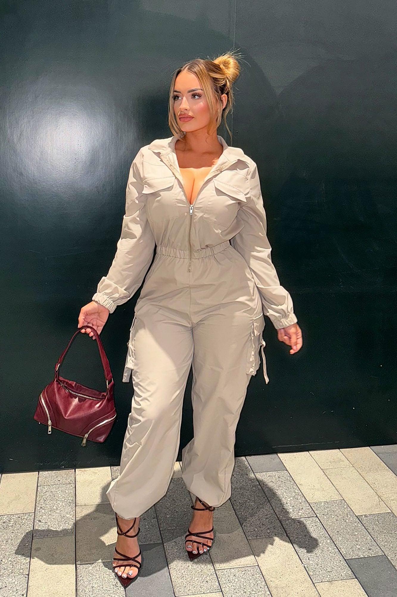 Emerla Jumpsuit - Stone Product Image