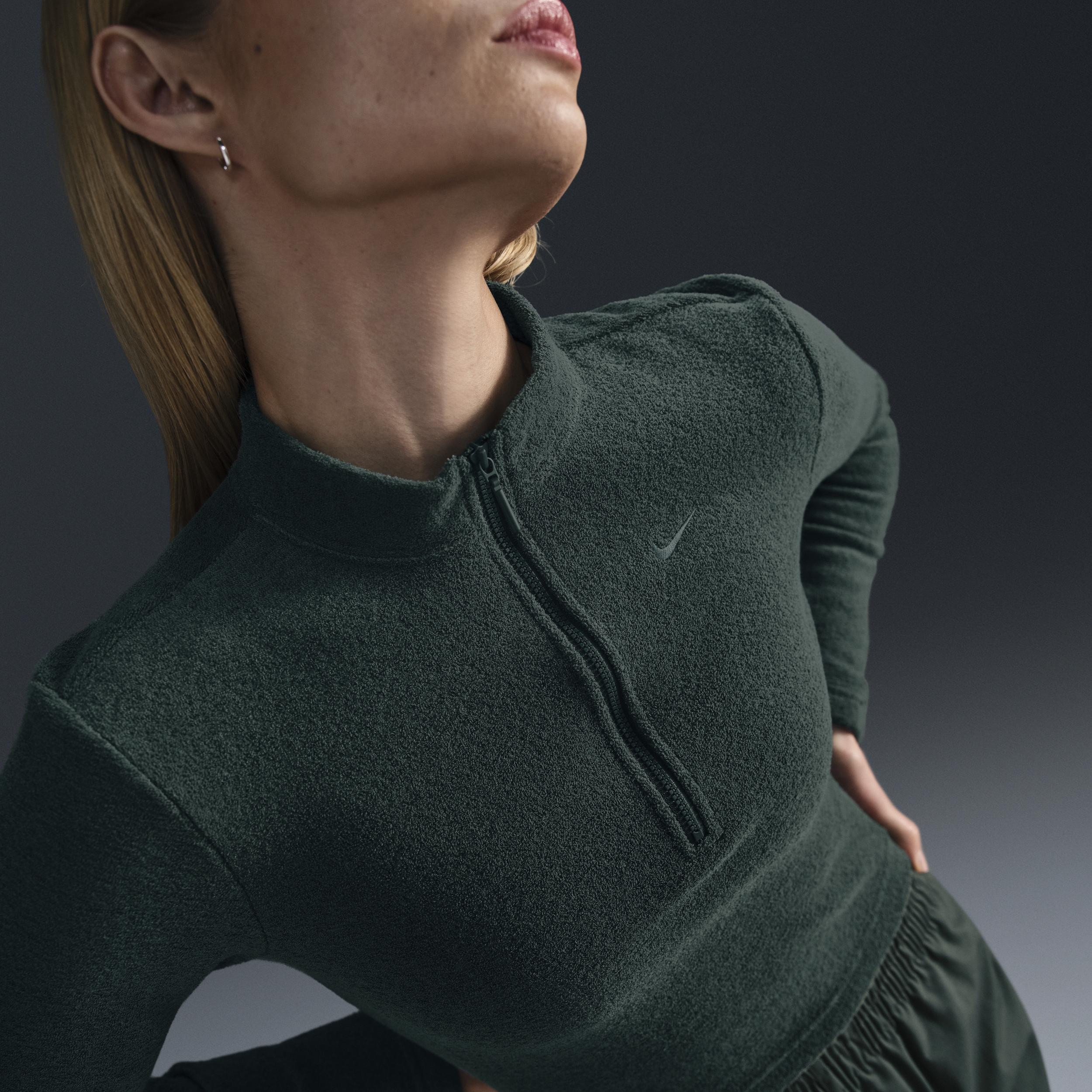 Nike Sportswear Phoenix Plush Women's Slim Long-Sleeve Cozy Fleece 1/2-Zip Top Product Image