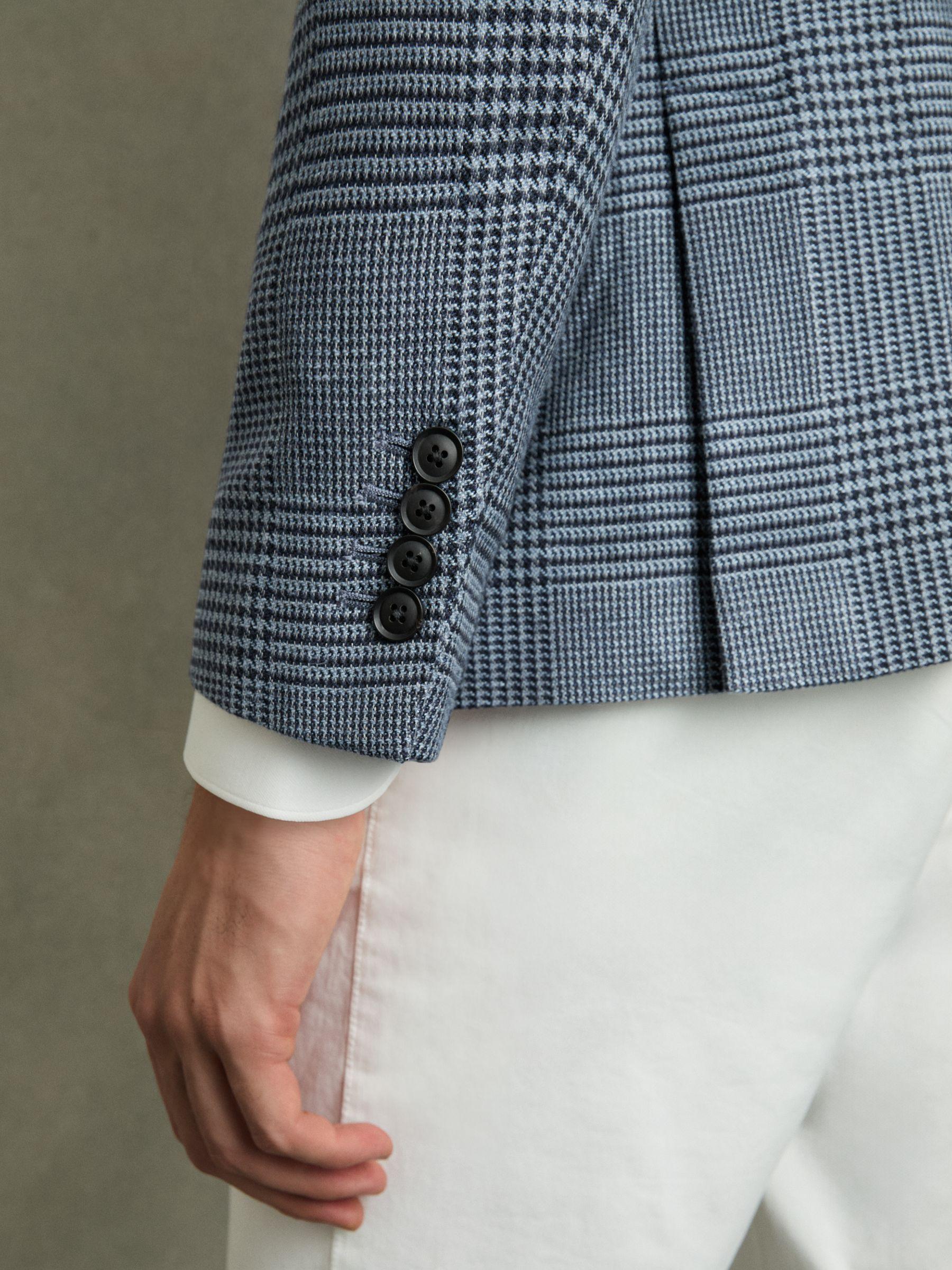 Single-Breasted Stretch Suit Blazer Slim-Fit in Stone Product Image