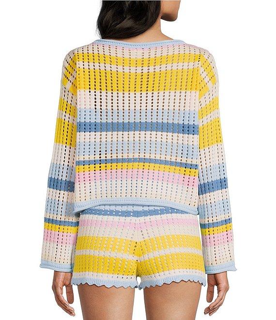 GB Off The Shoulder Striped Sweater Product Image