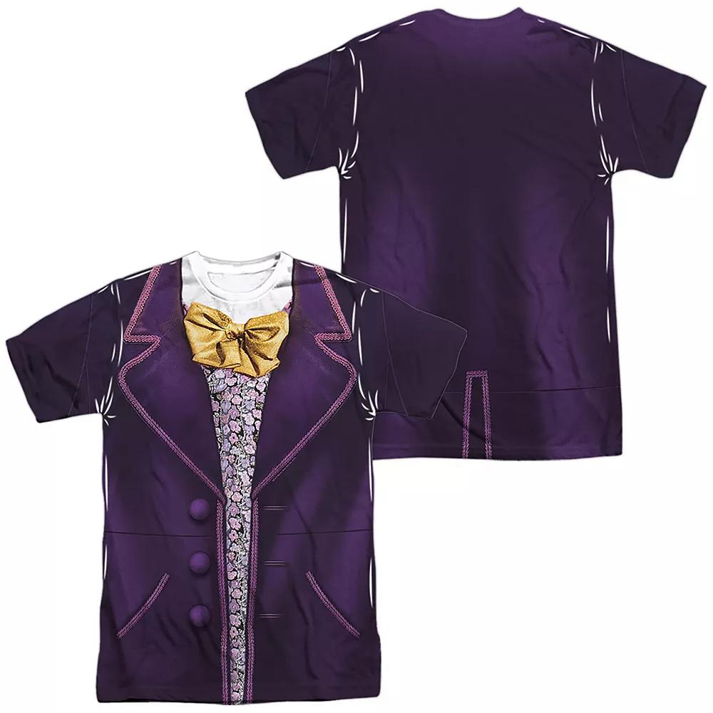 Men's Willy Wonka Costume Sublimated Graphic Tee,  Product Image