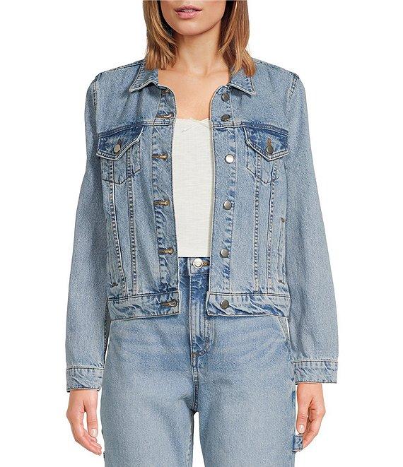 Chelsea & Violet Florence Denim Button Front Jacket Product Image