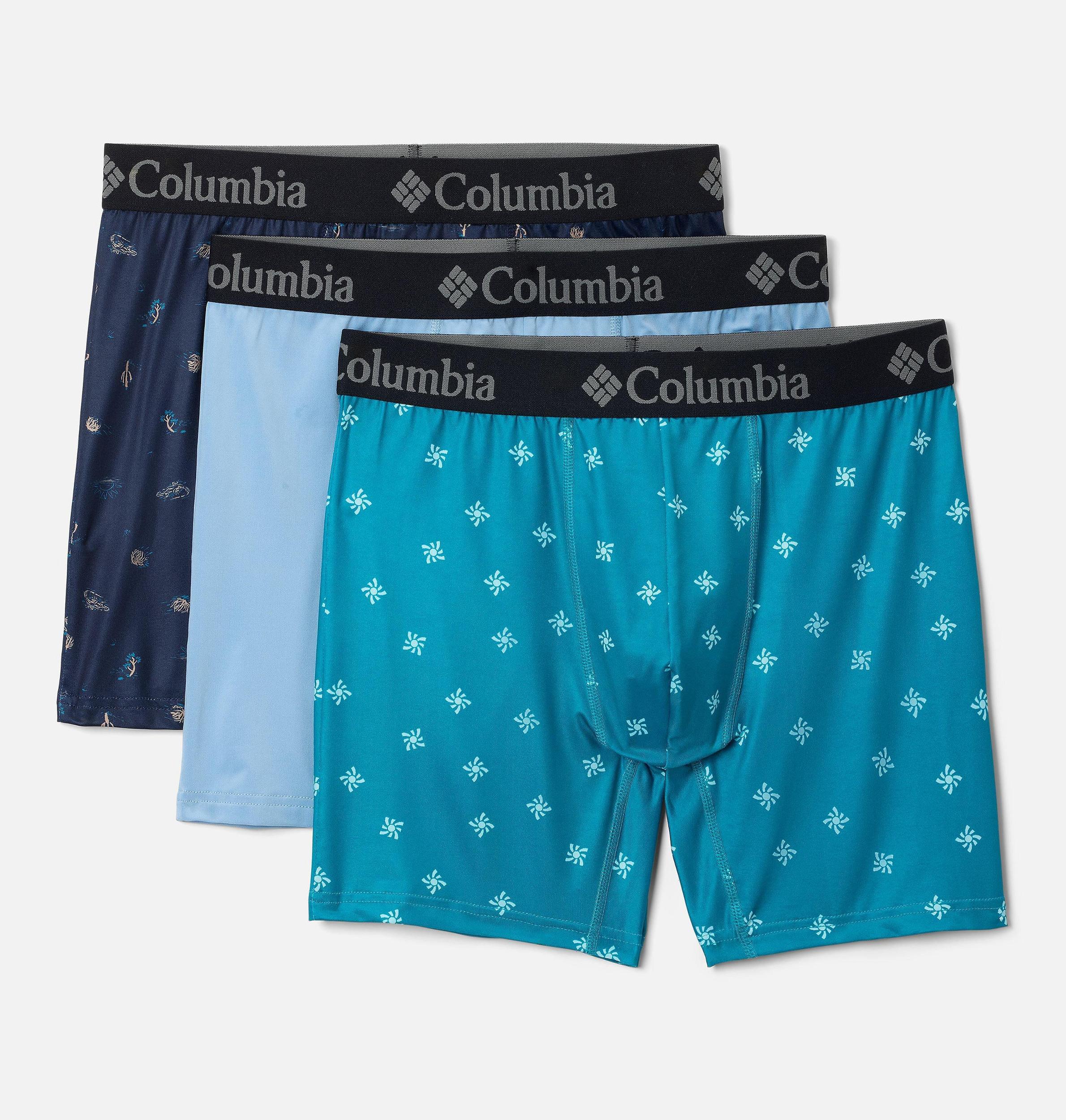 Columbia Mens Printed 360 Stretch 3-Pack Boxer Brief- Product Image