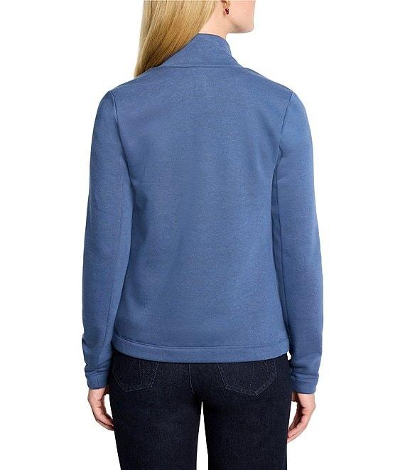 NIC + ZOE Lounge Around Spread Shawl Collar Long Sleeve Moto Jacket Product Image