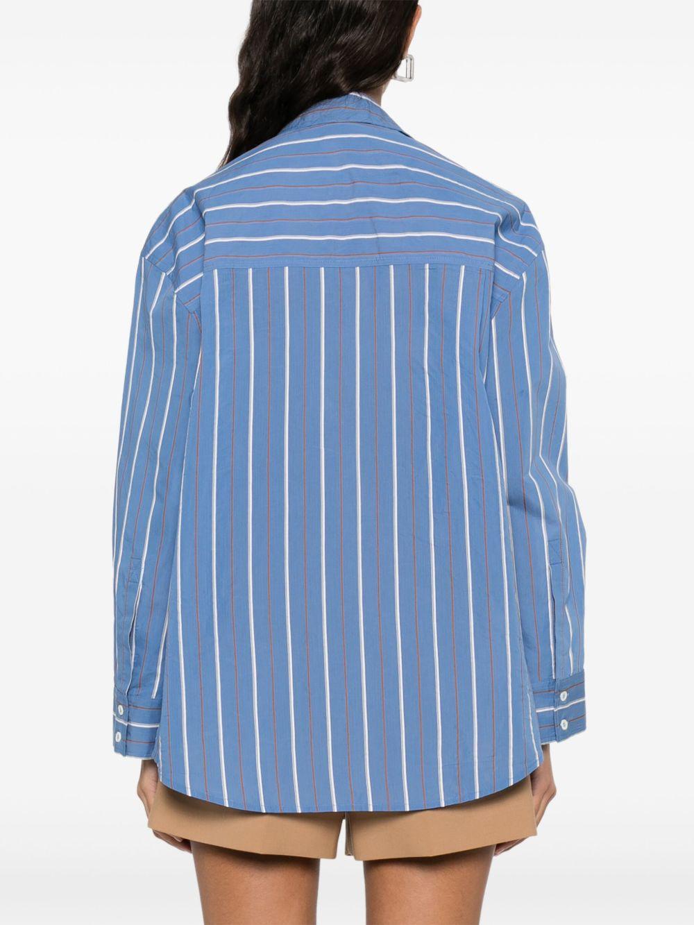 crystal-embellished striped shirt Product Image