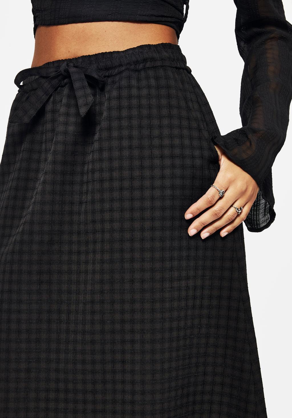 Ziggy Check Midi Skirt Product Image