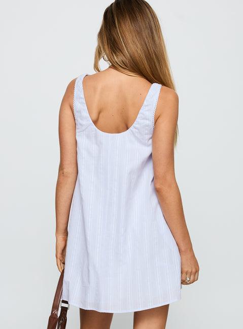 Antiquity Swing Mini Dress Blue Product Image