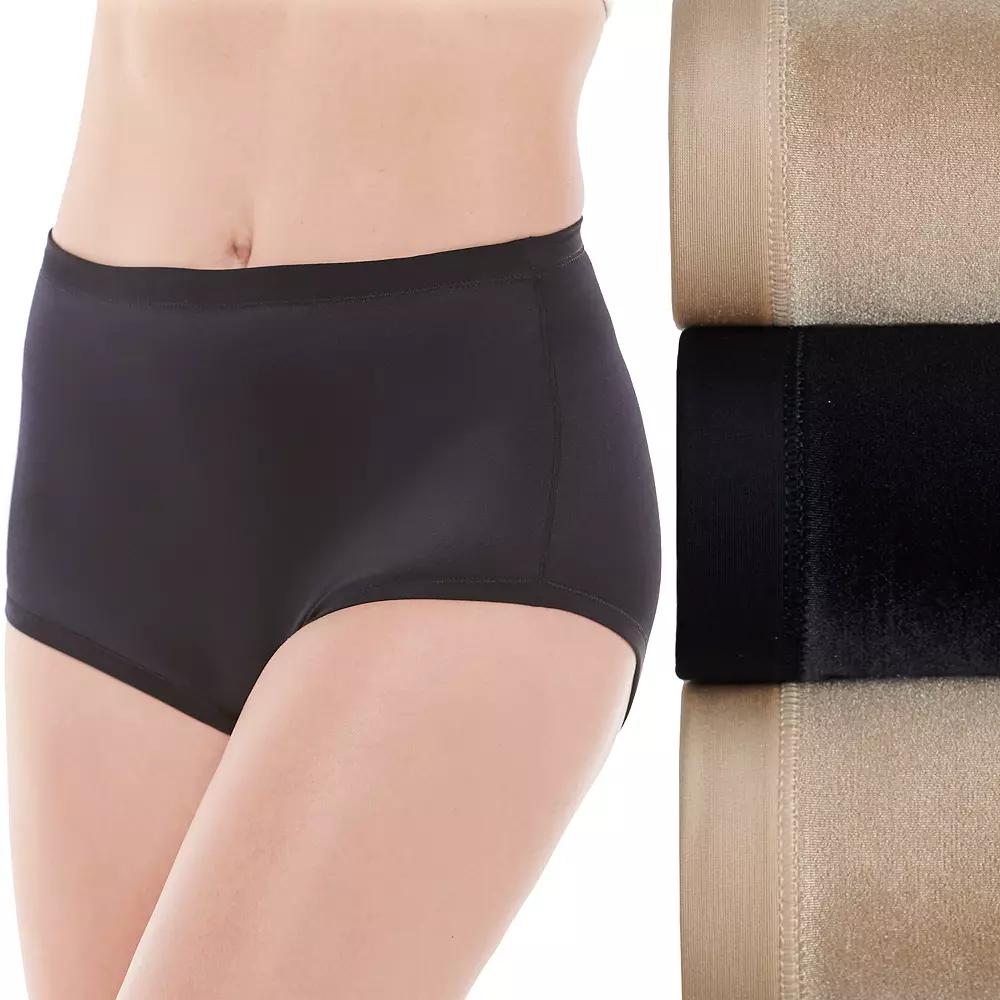 Women's Vanity Fair Lingerie® Body Caress 3-Pack Brief Panties 13438,  Product Image