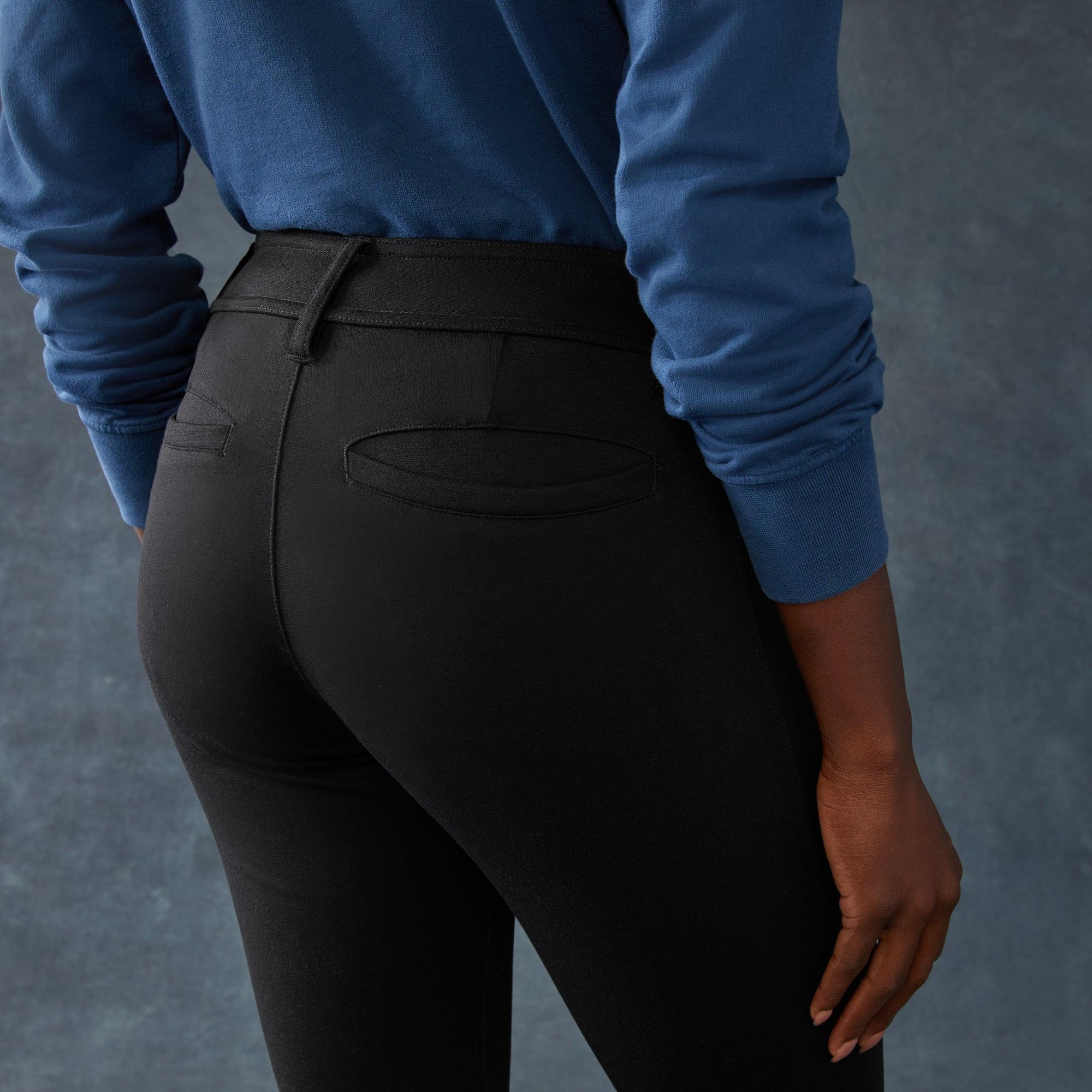 Women's Ponte Dress Pant - Straight - Super Black Female Product Image