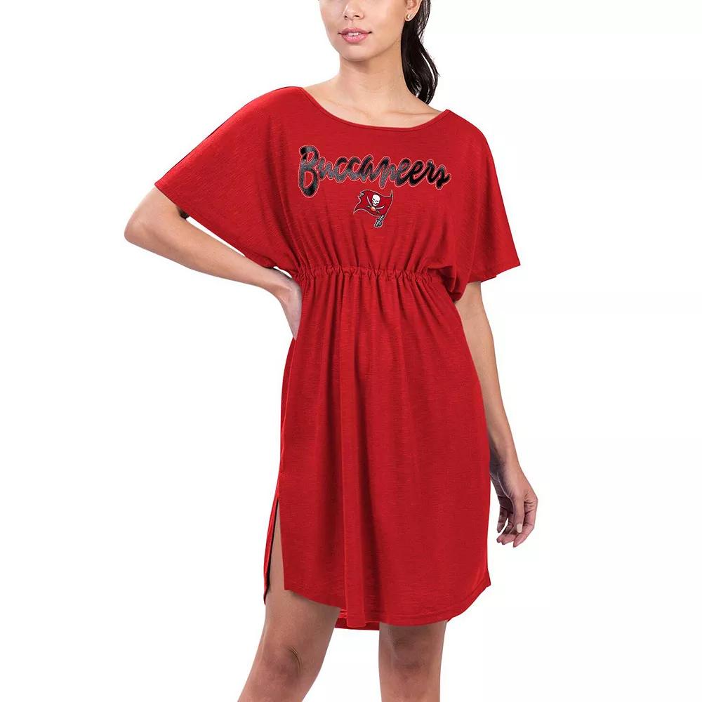 Women's G-III 4Her by Carl Banks Red Tampa Bay Buccaneers Versus Swim Cover-Up,  Product Image