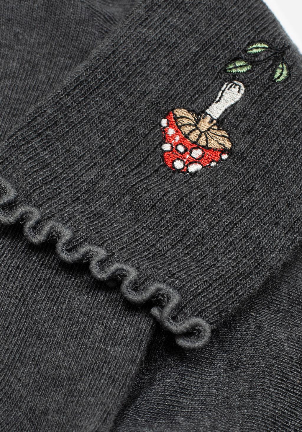 Morchella Embroidered Mushroom Socks Product Image