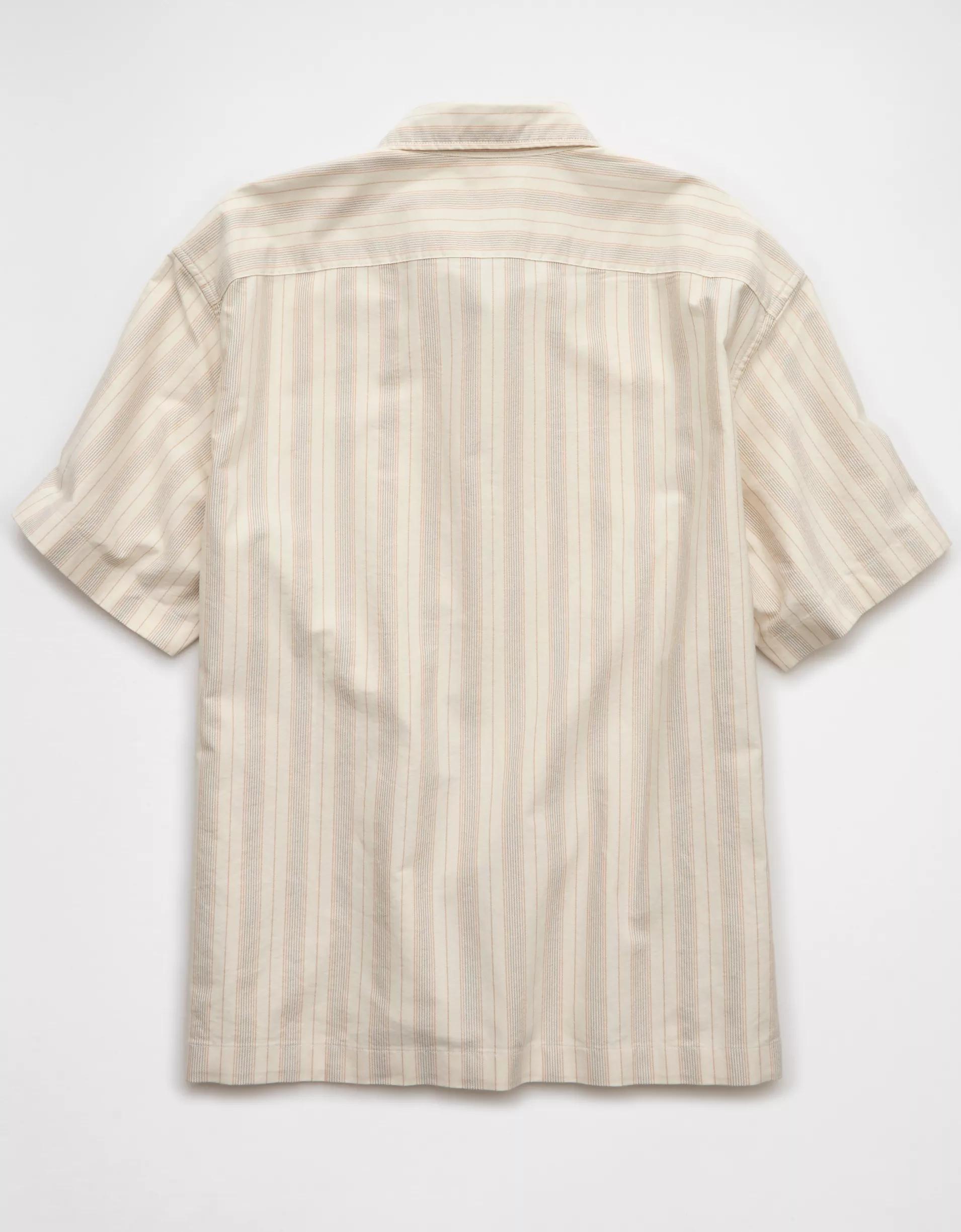 AE Poolside Striped Button-Up Shirt Product Image
