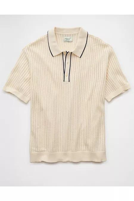 AE Weekend Tipped Sweater Polo Shirt Men's Product Image