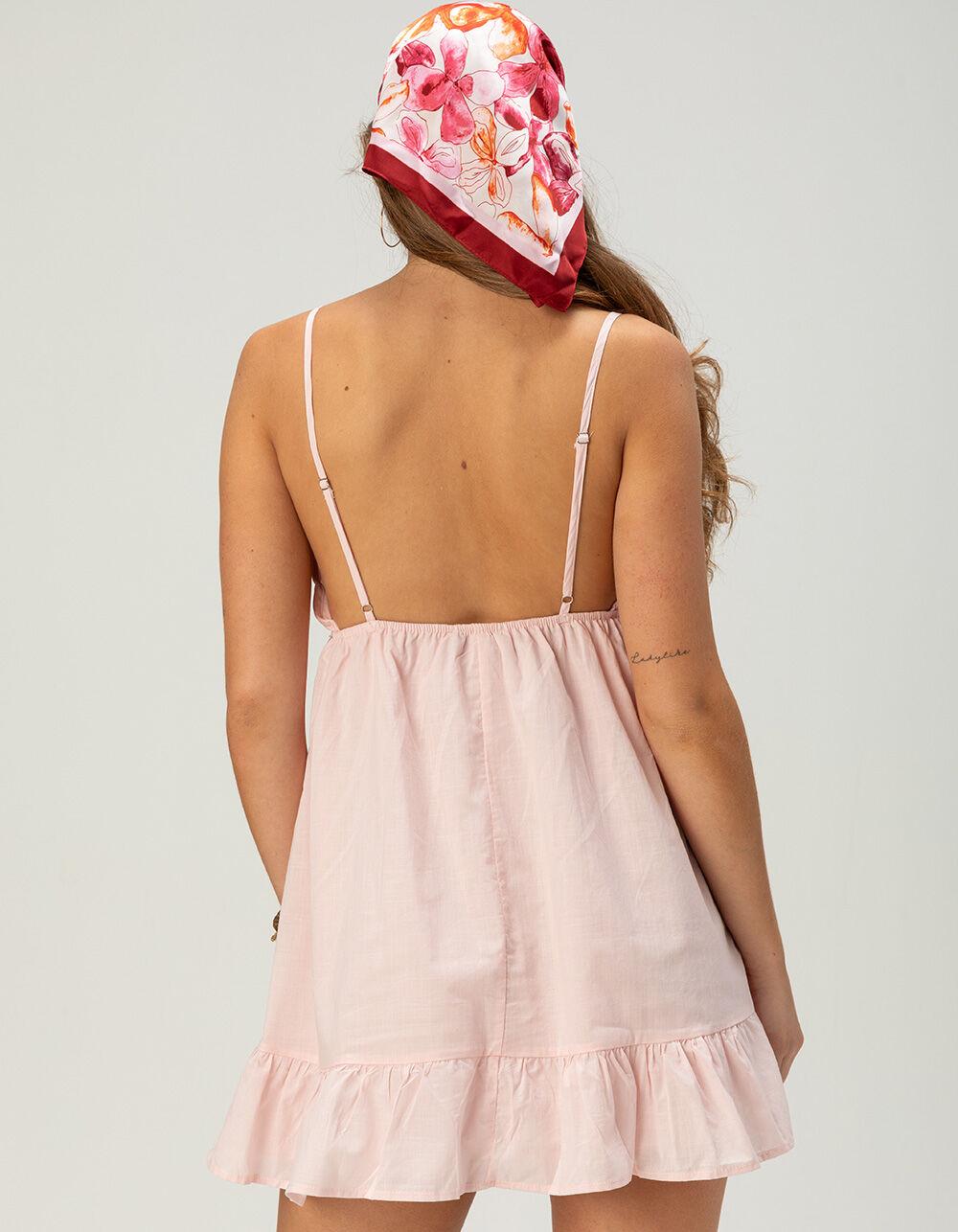 RSQ Womens Emma Babydoll Dress - WHT/BLUE Product Image