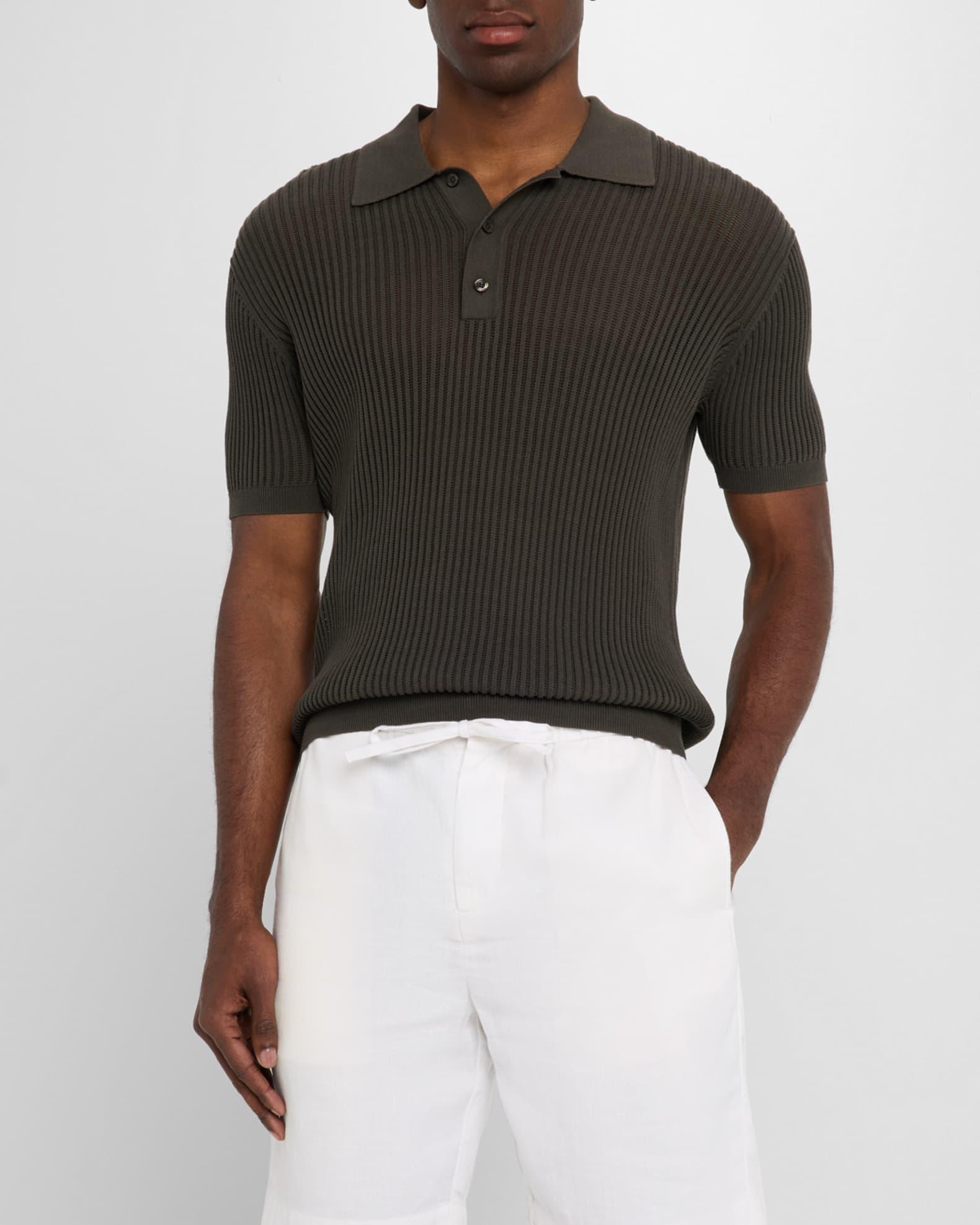Men's Vidal Ribbed Polo Shirt Product Image