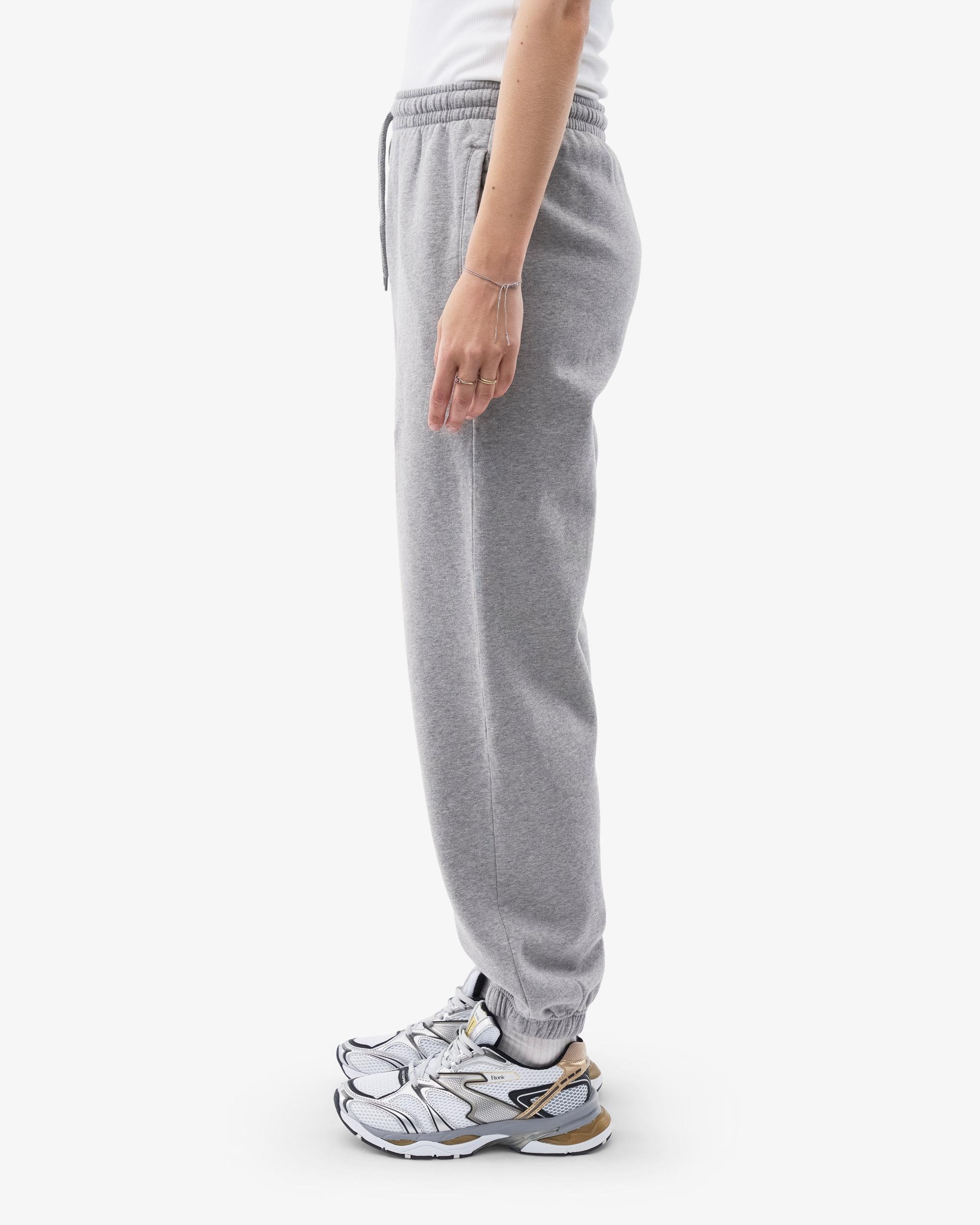 Organic Relaxed Sweatpants - Heather Grey Product Image