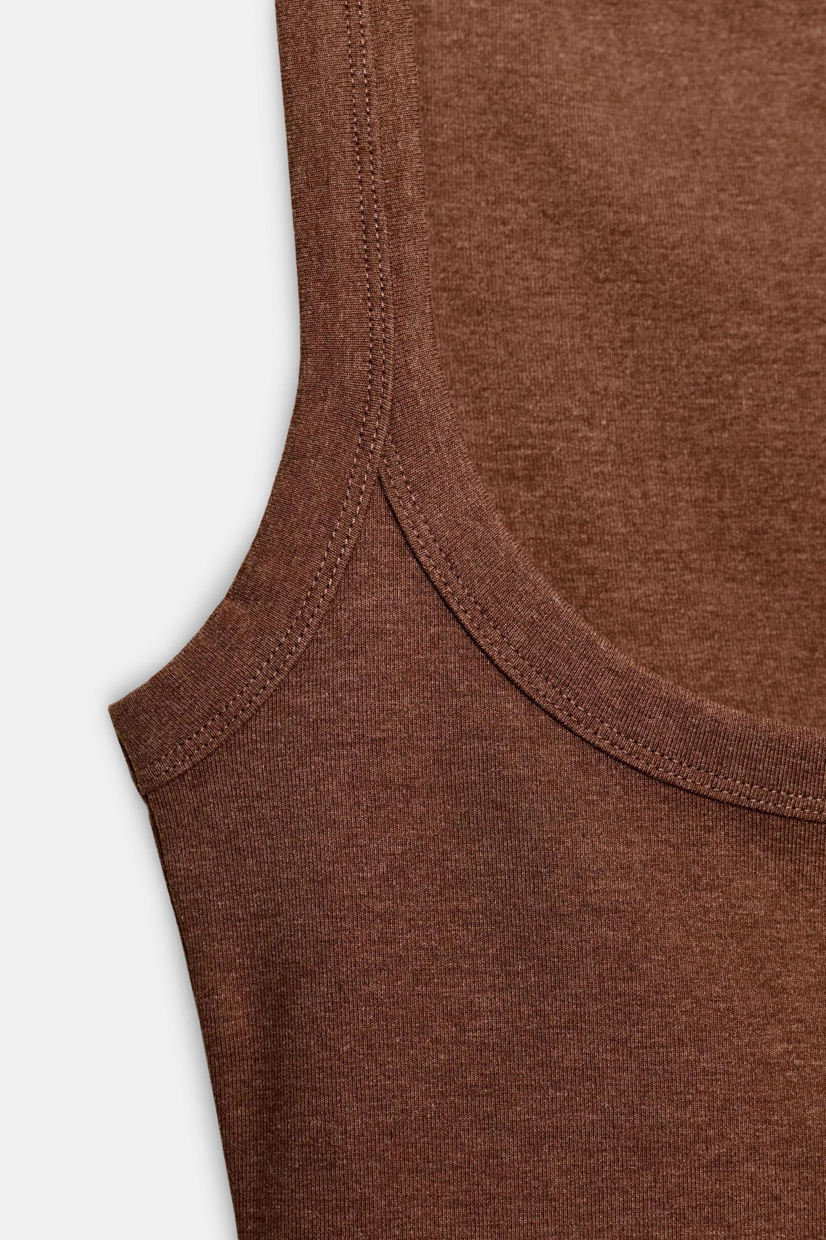 COTTON SLEEVELESS T-SHIRT Product Image