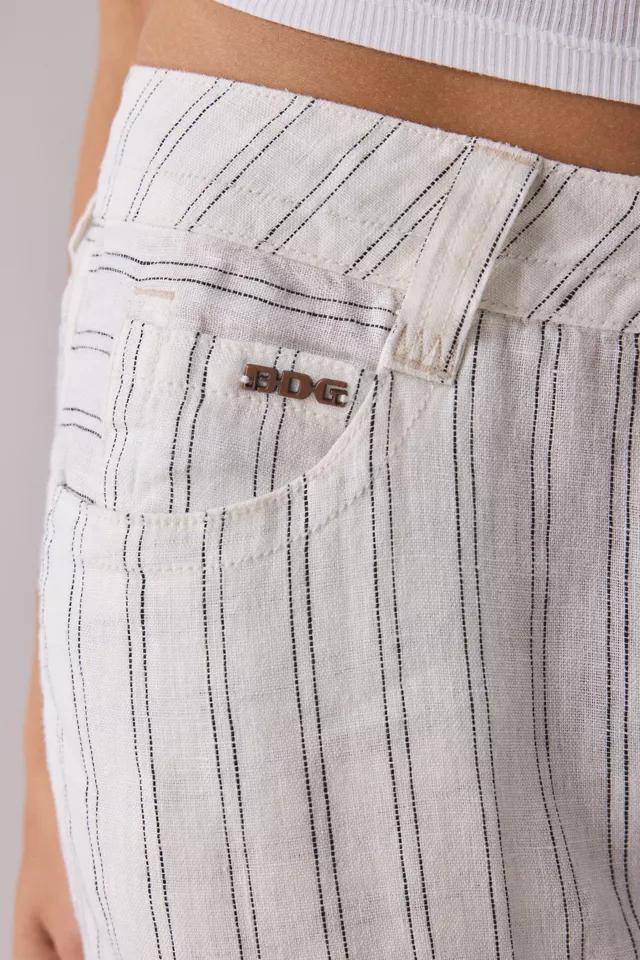 BDG Kayla Pinstripe Linen Low-Rise Pant Product Image