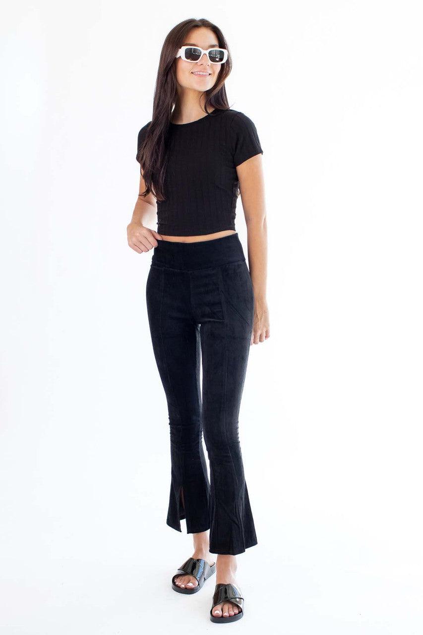Black Wide Rib Tee Product Image
