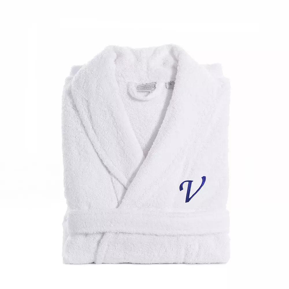 Linum Home Textiles Turkish Cotton Personalized Unisex Embroidered Terry Bathrobe, Adult Unisex,  Product Image