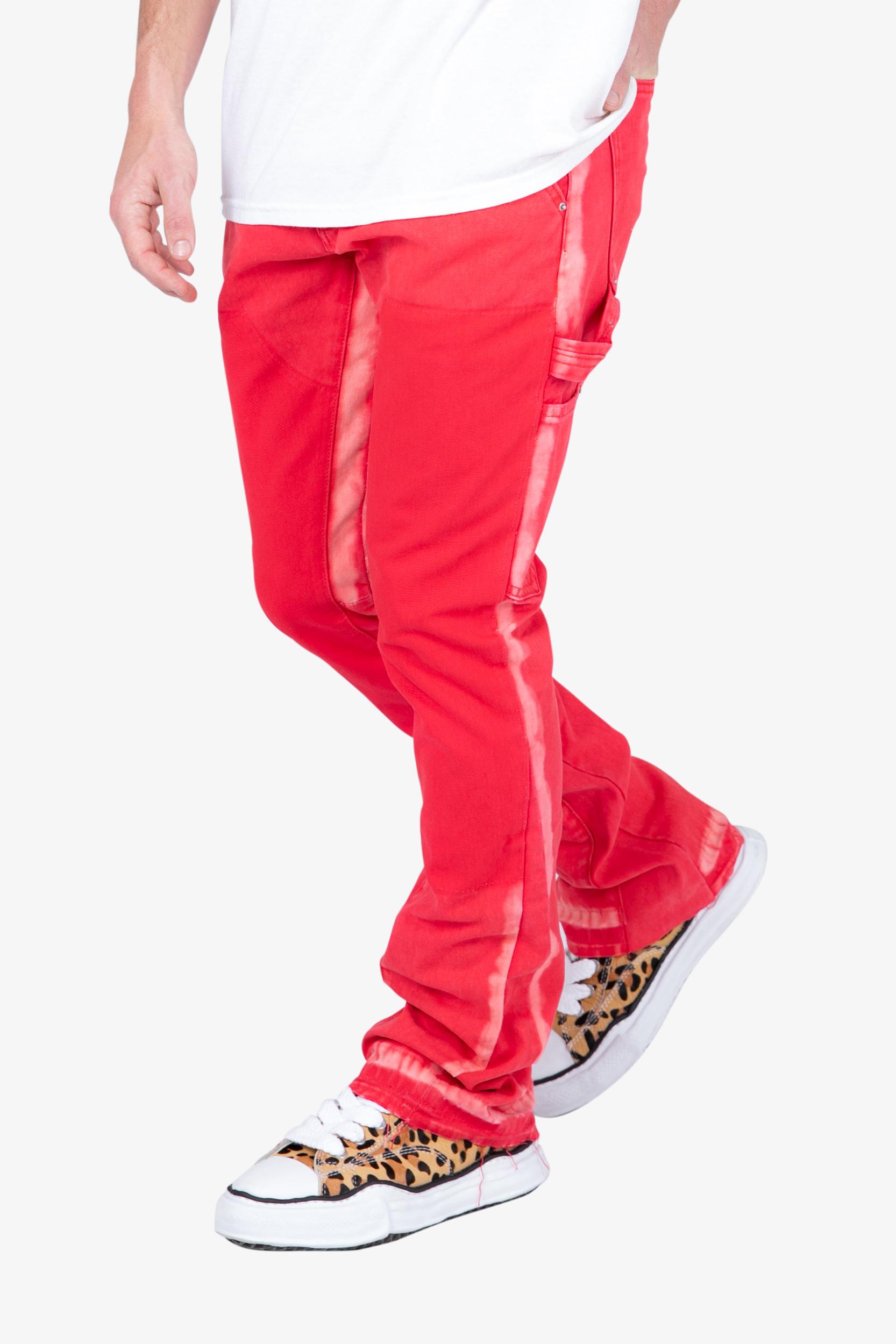 B404 Flare Denim - Red Male Product Image