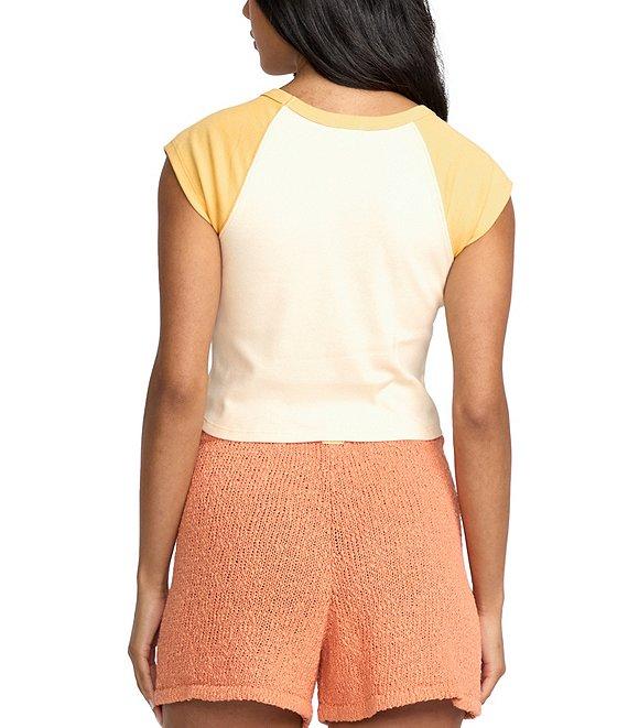 Billabong Beach Club Babe Color Block Raglan Sleeve T-Shirt Product Image