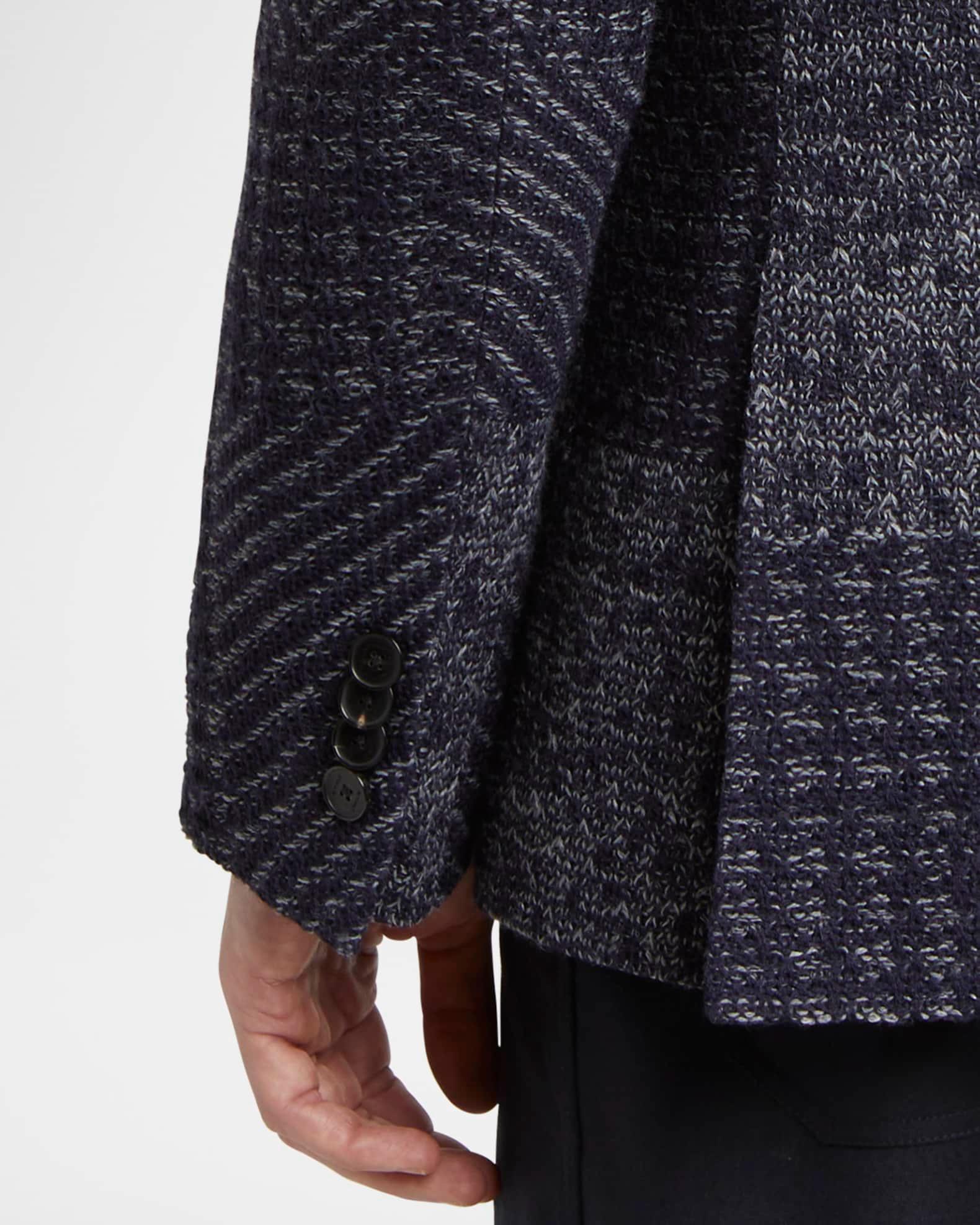 Men's Patchwork Knit Two-Button Sport Coat Product Image