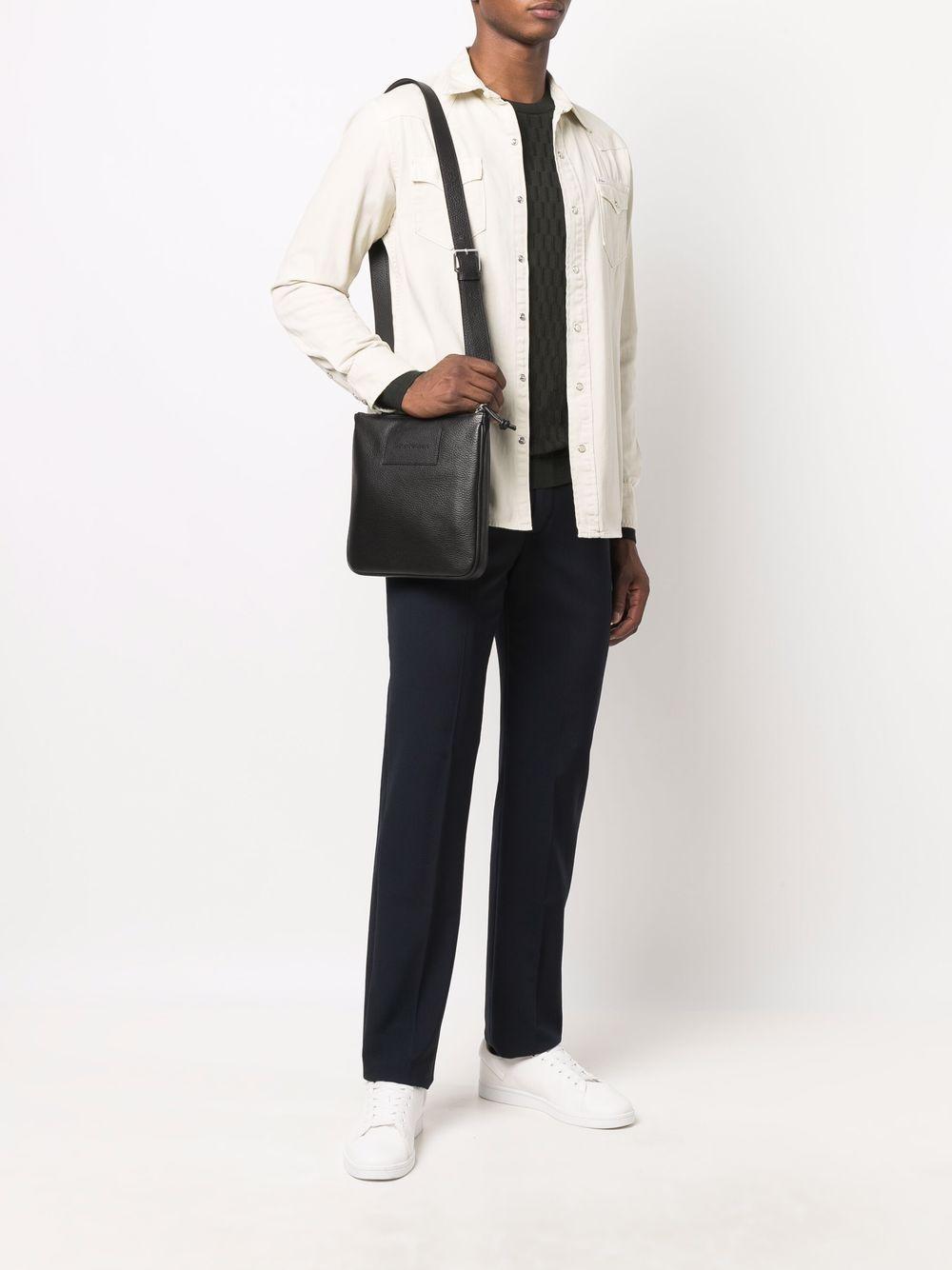 logo-embossed messenger bag Product Image