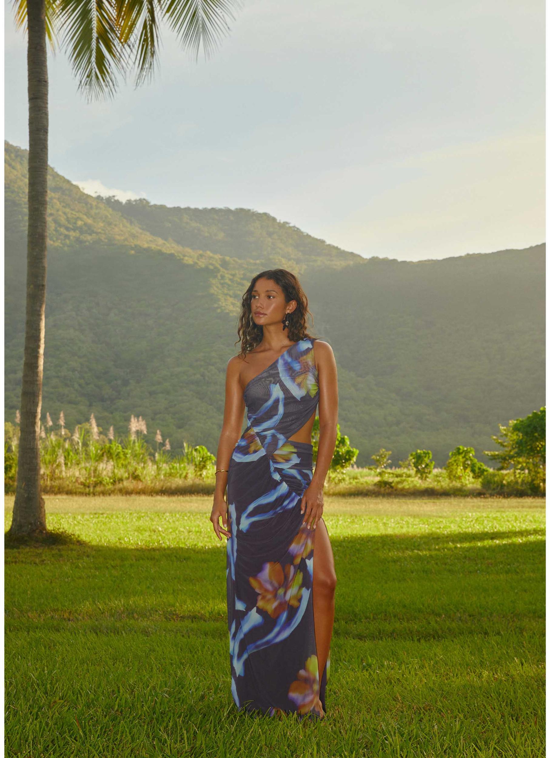 Zanzibar Maxi Dress - Dark Floral Product Image