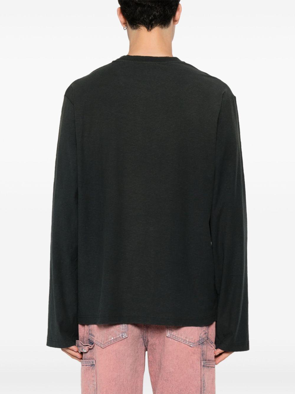 logo-print distressed T-shirt Product Image