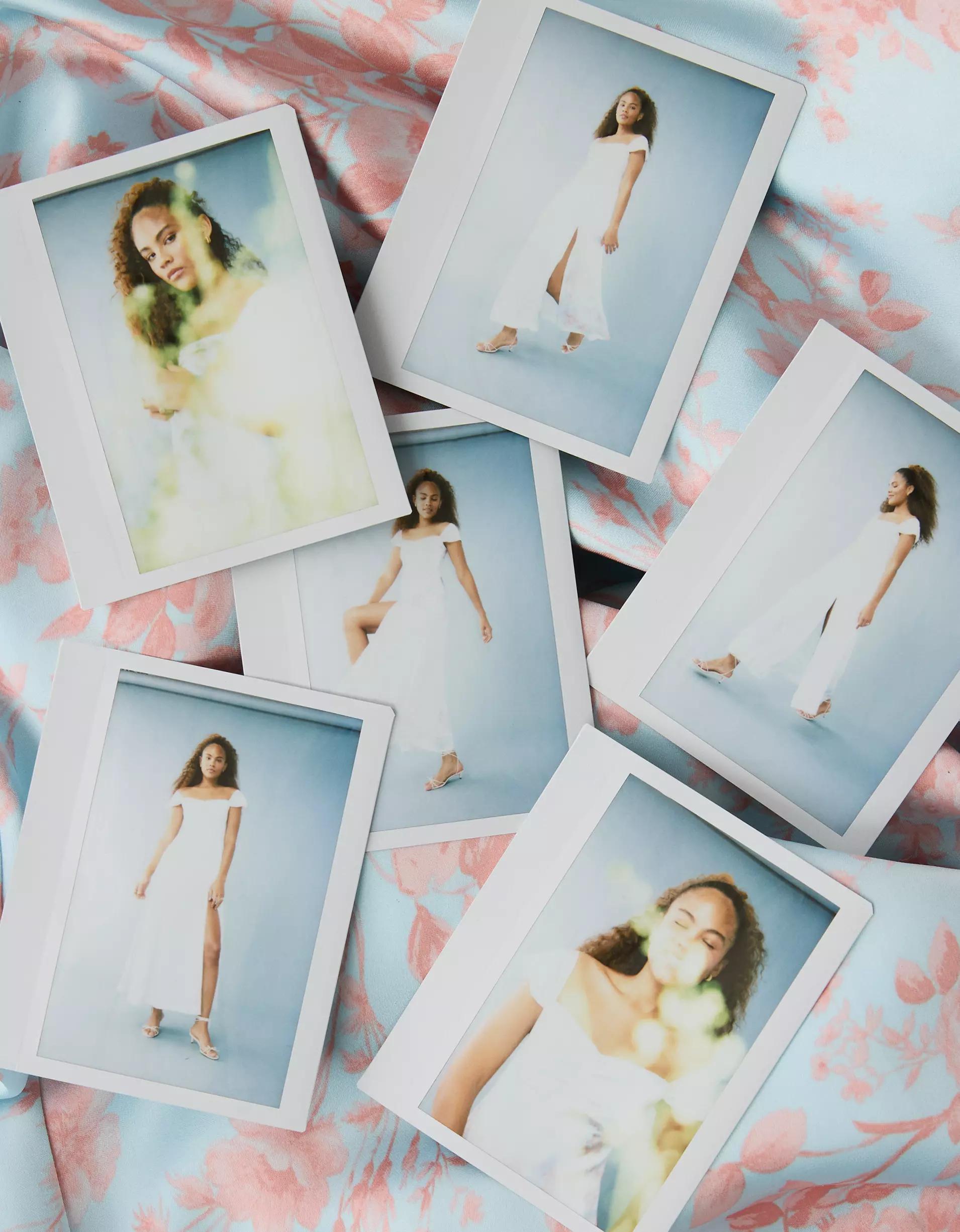 AE Satin Sweetheart Off-The-Shoulder Maxi Dress Product Image