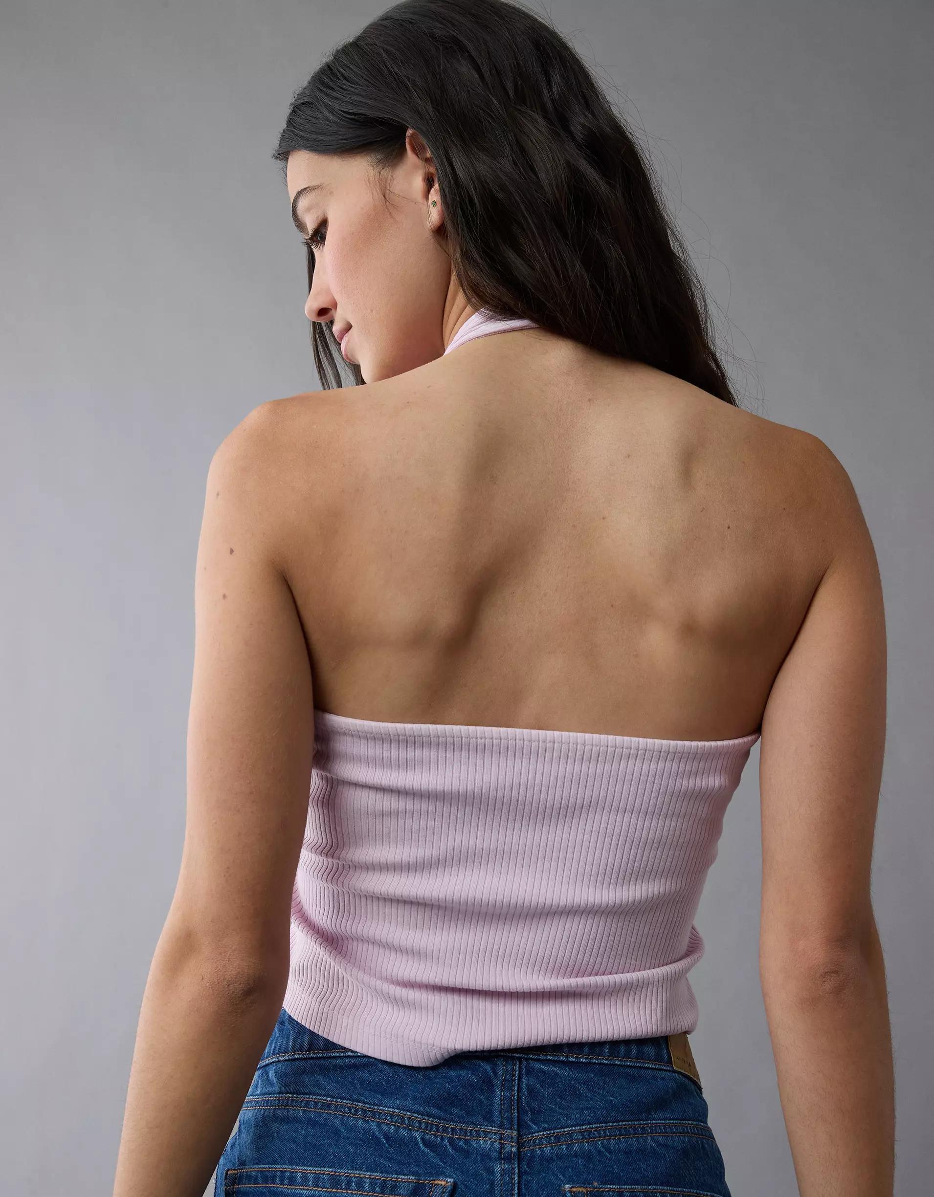 AE Lace Halter Tank Top Product Image