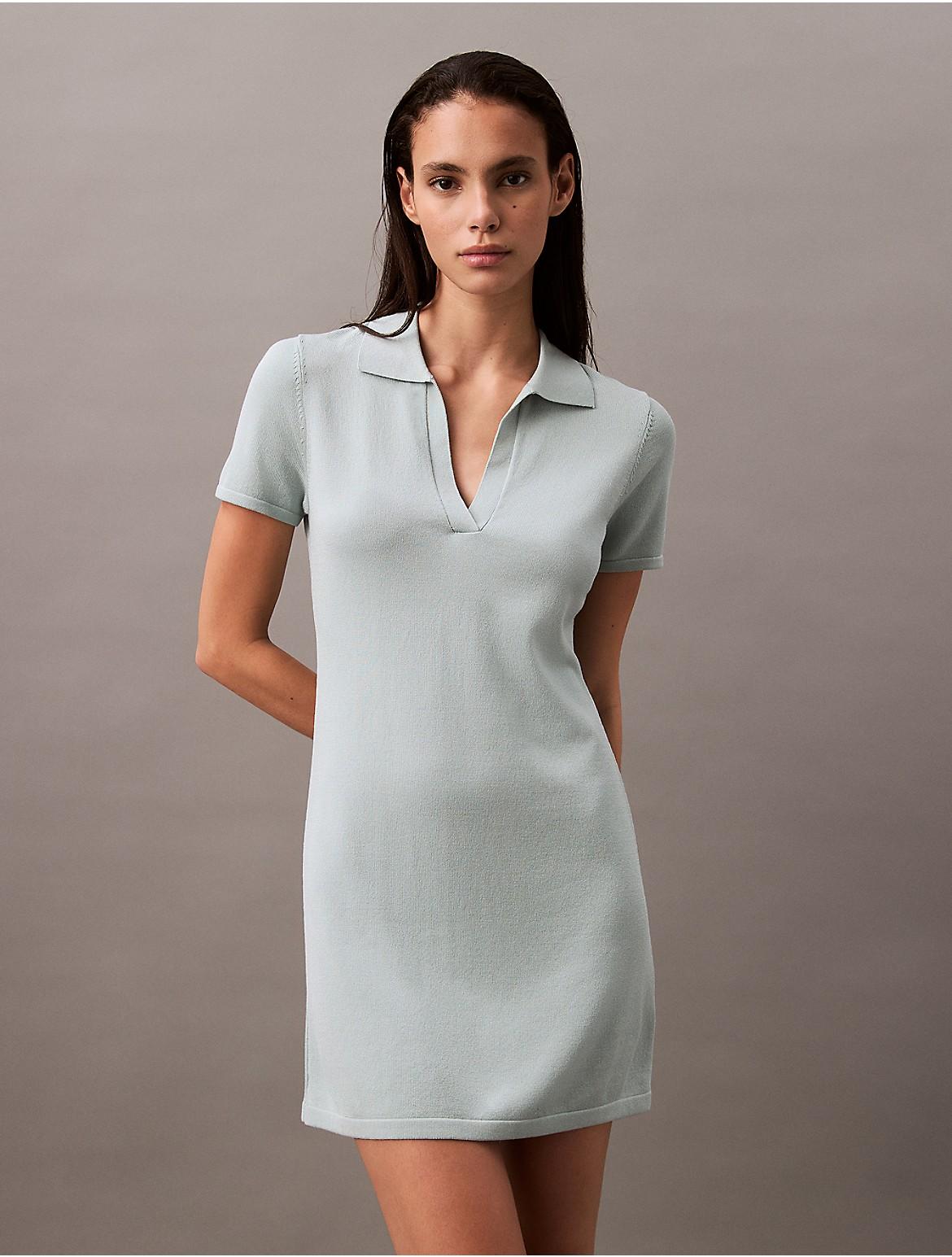 Calvin Klein Womens Liquid Shine Mini Dress - Grey Product Image