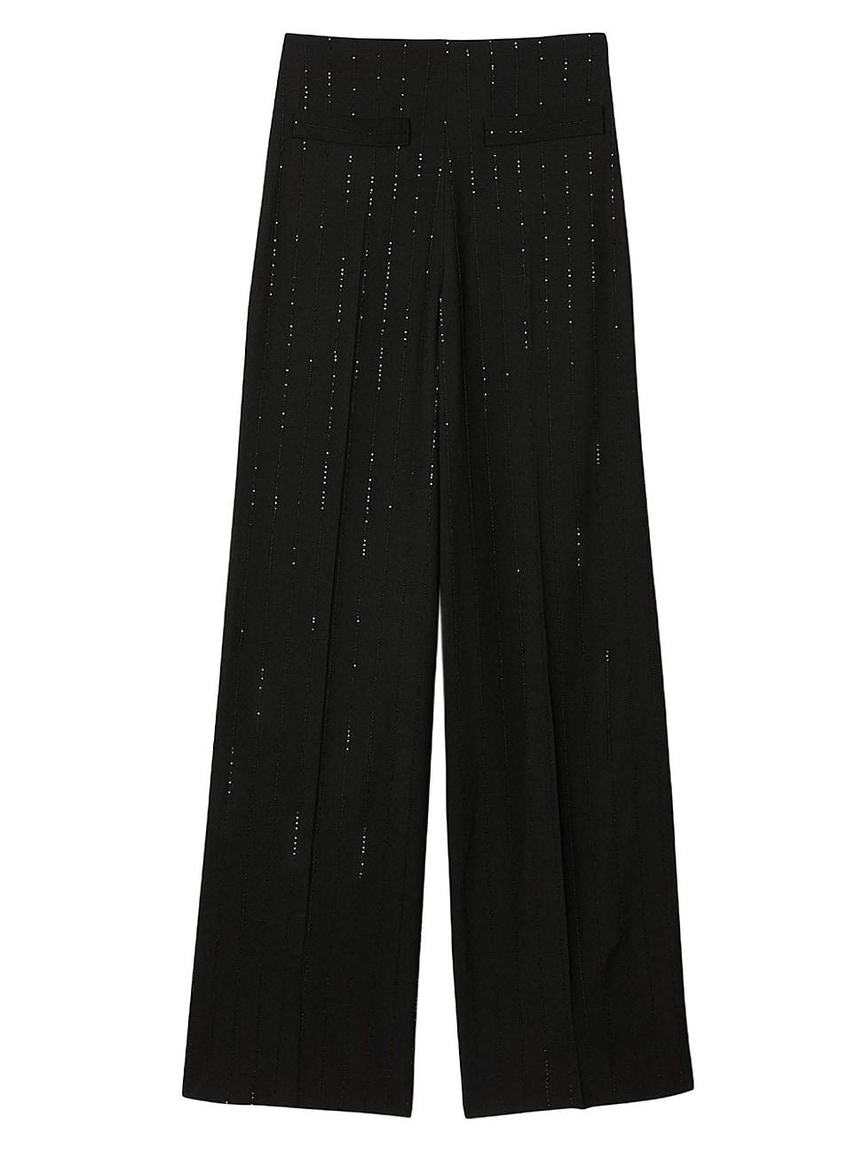 Womens Sequined Suit Trousers Product Image