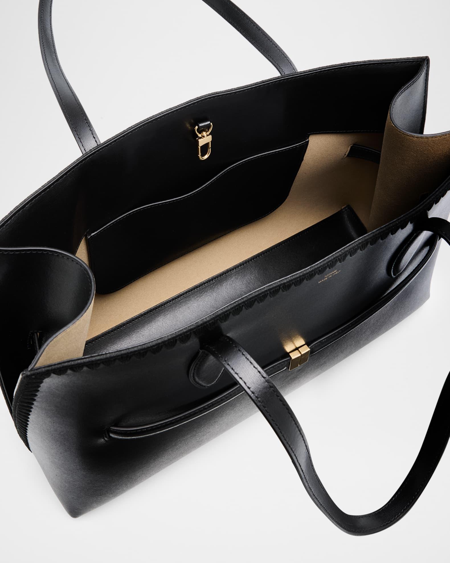 Embroidered Leather Lounge Tote Bag Product Image