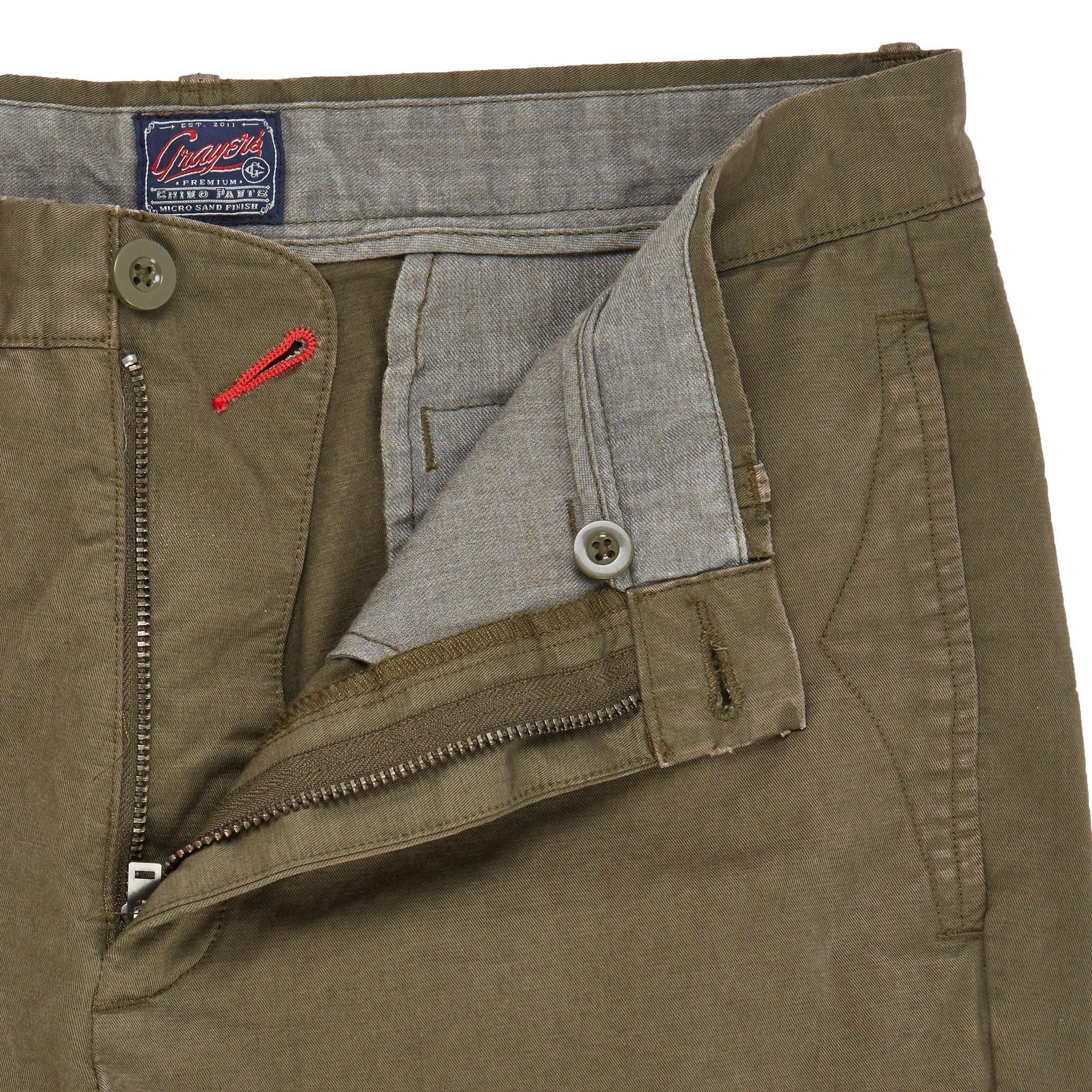 Twill Newport Slim Fit Chino - Olive Green (Final Sale)* Product Image