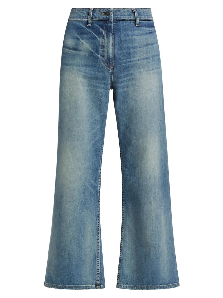 Womens Megan High-Rise Wide-Leg Jeans Product Image