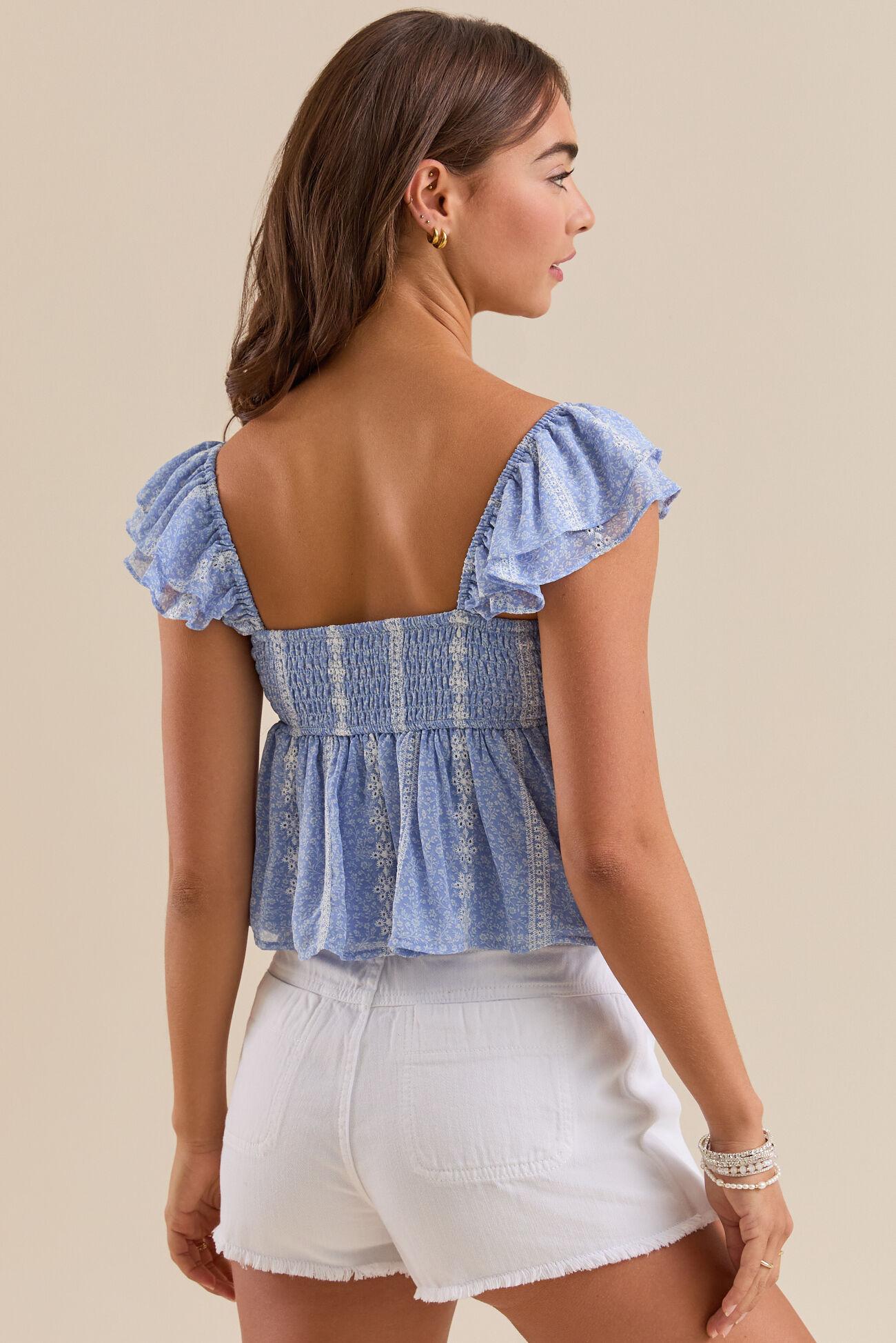 Tallulah Embroidered Babydoll Tank Product Image