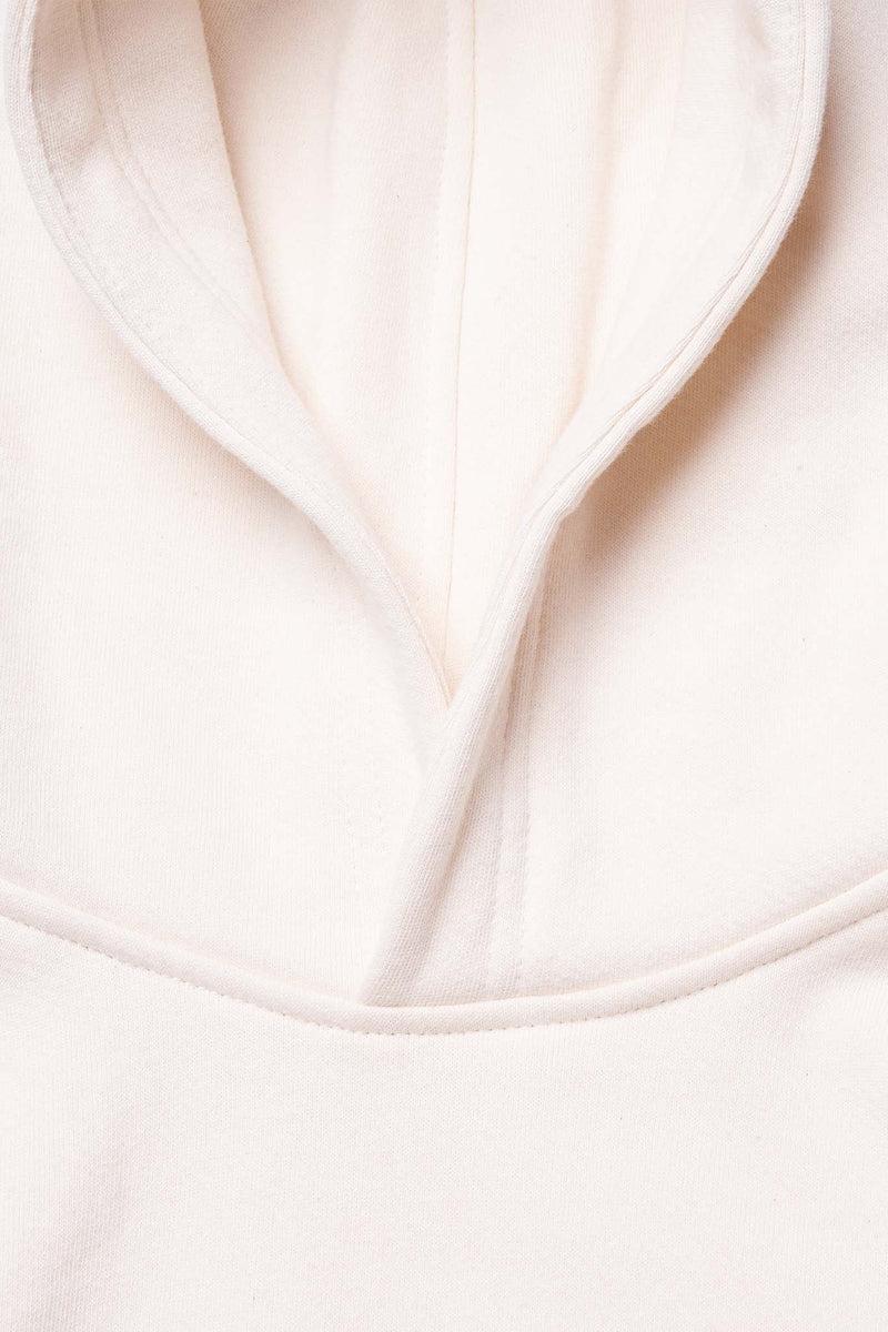 Women's Organic Hoodie Sweatshirt in Natural Product Image