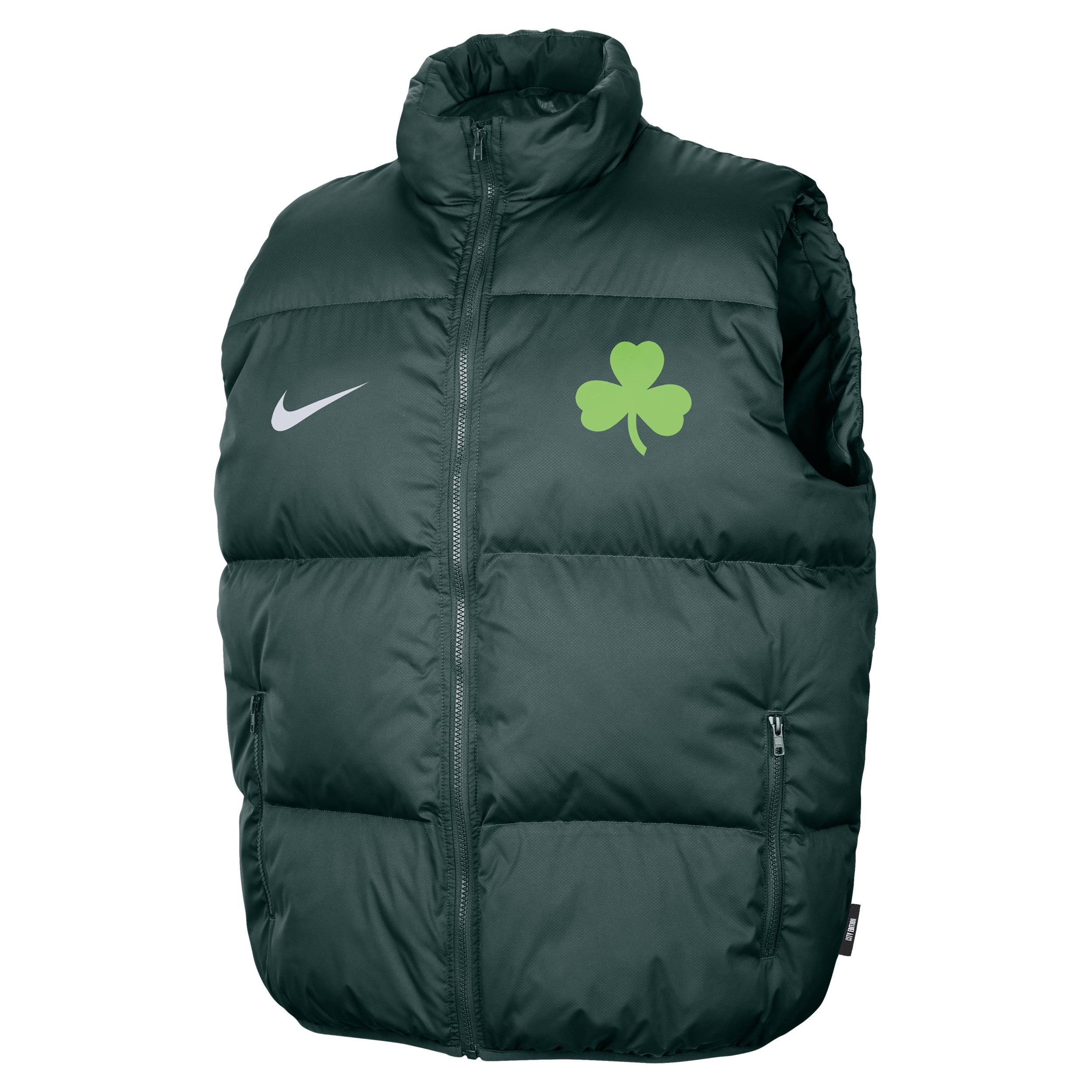 Boston Celtics City Edition Men's Nike NBA Puffer Vest Product Image