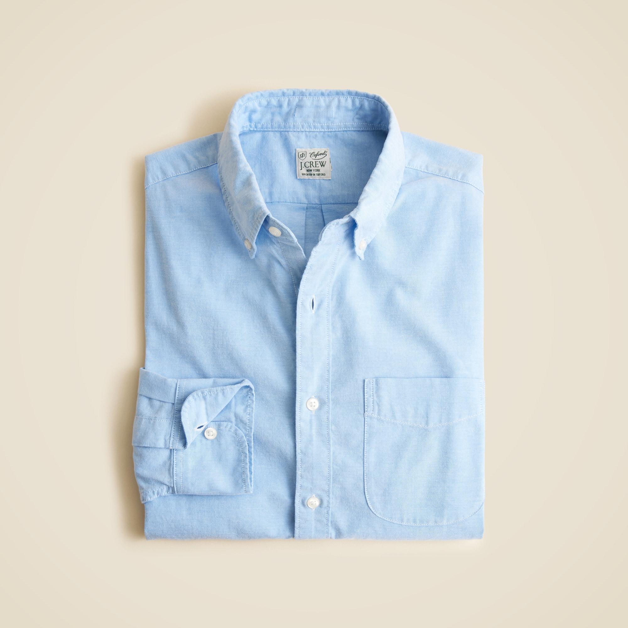 Broken-in organic cotton oxford shirt Product Image