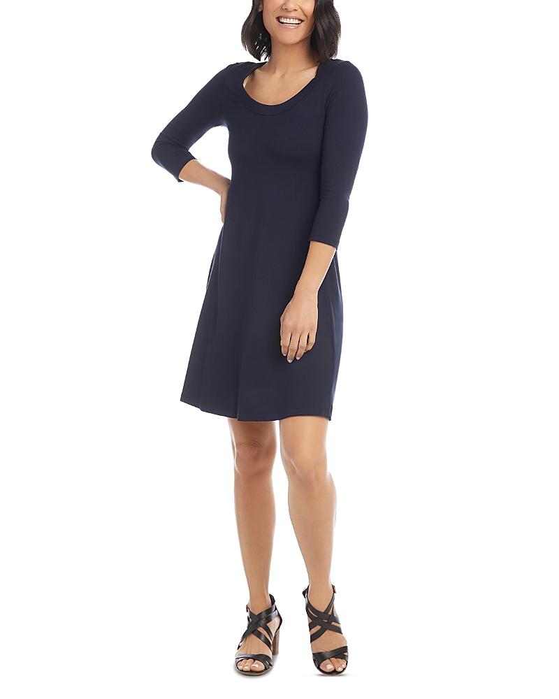 Karen Kane Petites Scoop Neck A Line Dress Product Image