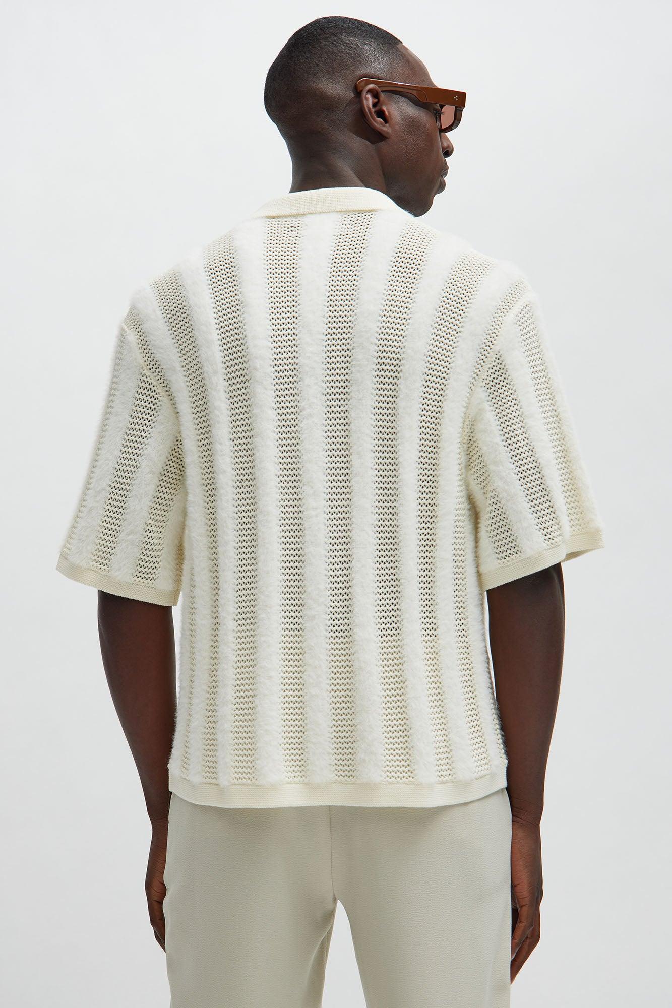 Eldon Fur Textured Shirt - Cream Product Image