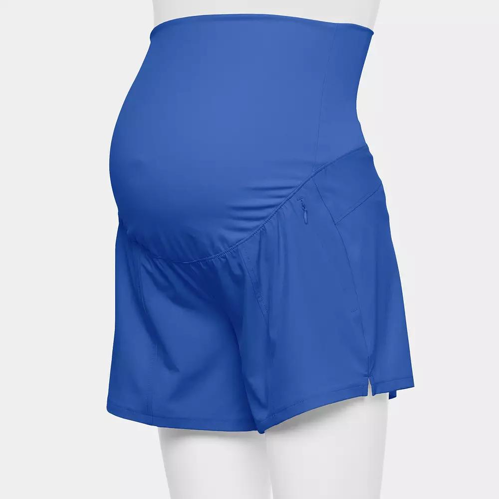 Women's Tek Gear Multi-Purpose Maternity Shorts, Size: XS, Tara Blue Product Image