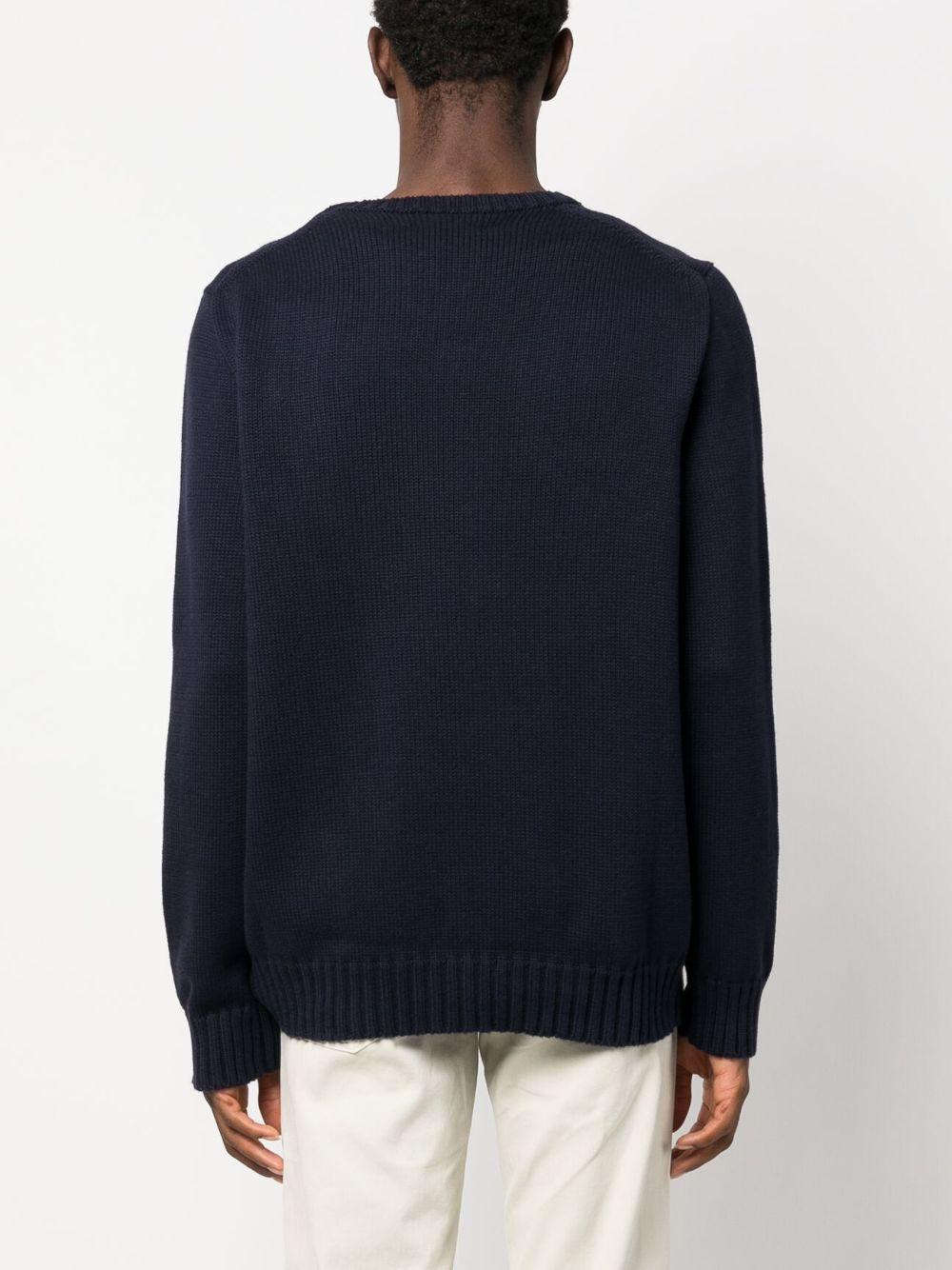 round-neck cotton jumper Product Image
