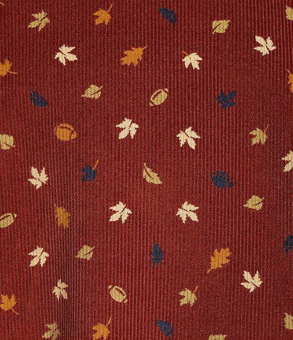 Roundtree & Yorke Long Sleeve Leaf Print Corduroy Sport Shirt Product Image