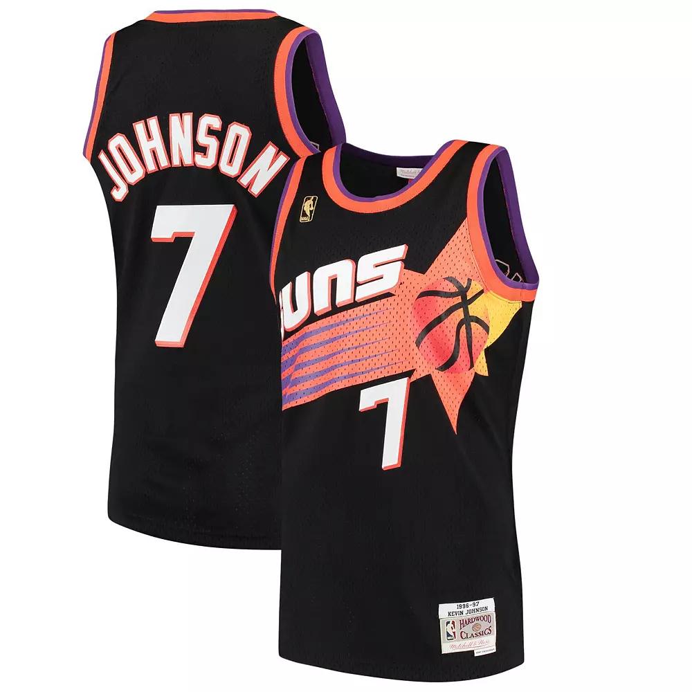 Men's Mitchell & Ness Kevin Johnson Black Phoenix Suns 1996-97 Hardwood Classics Swingman Jersey, Size: Small, Phx Black Product Image